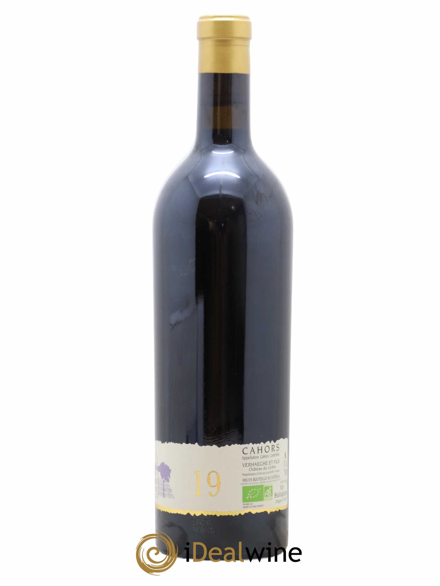 Cahors Château du Cèdre GC Pascal et Jean-Marc Verhaeghe 2019 - Lot de 1 bouteille - 1