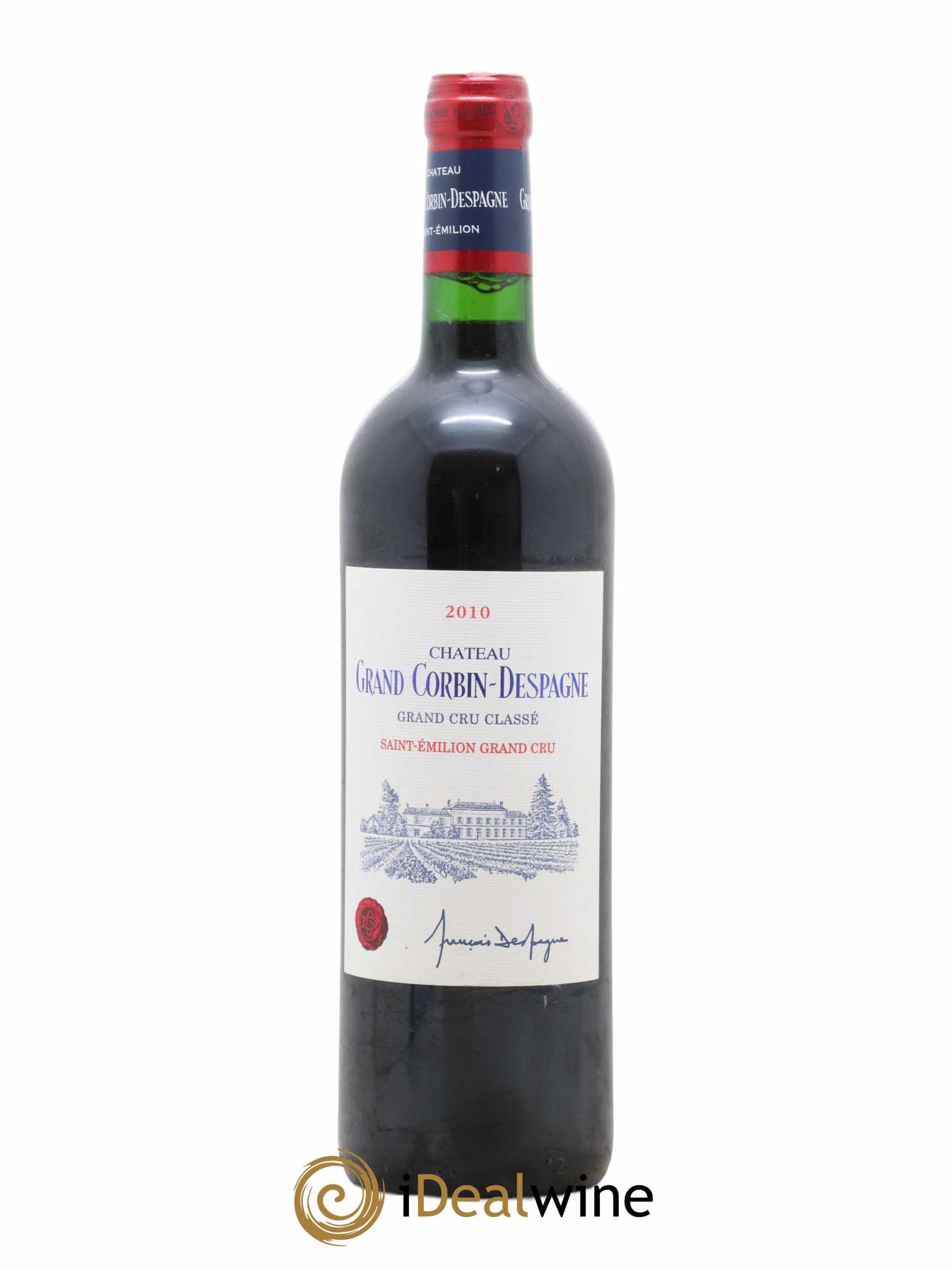 Château Grand Corbin Despagne Grand Cru Classé 2010 - Lot de 1 bouteille - 0
