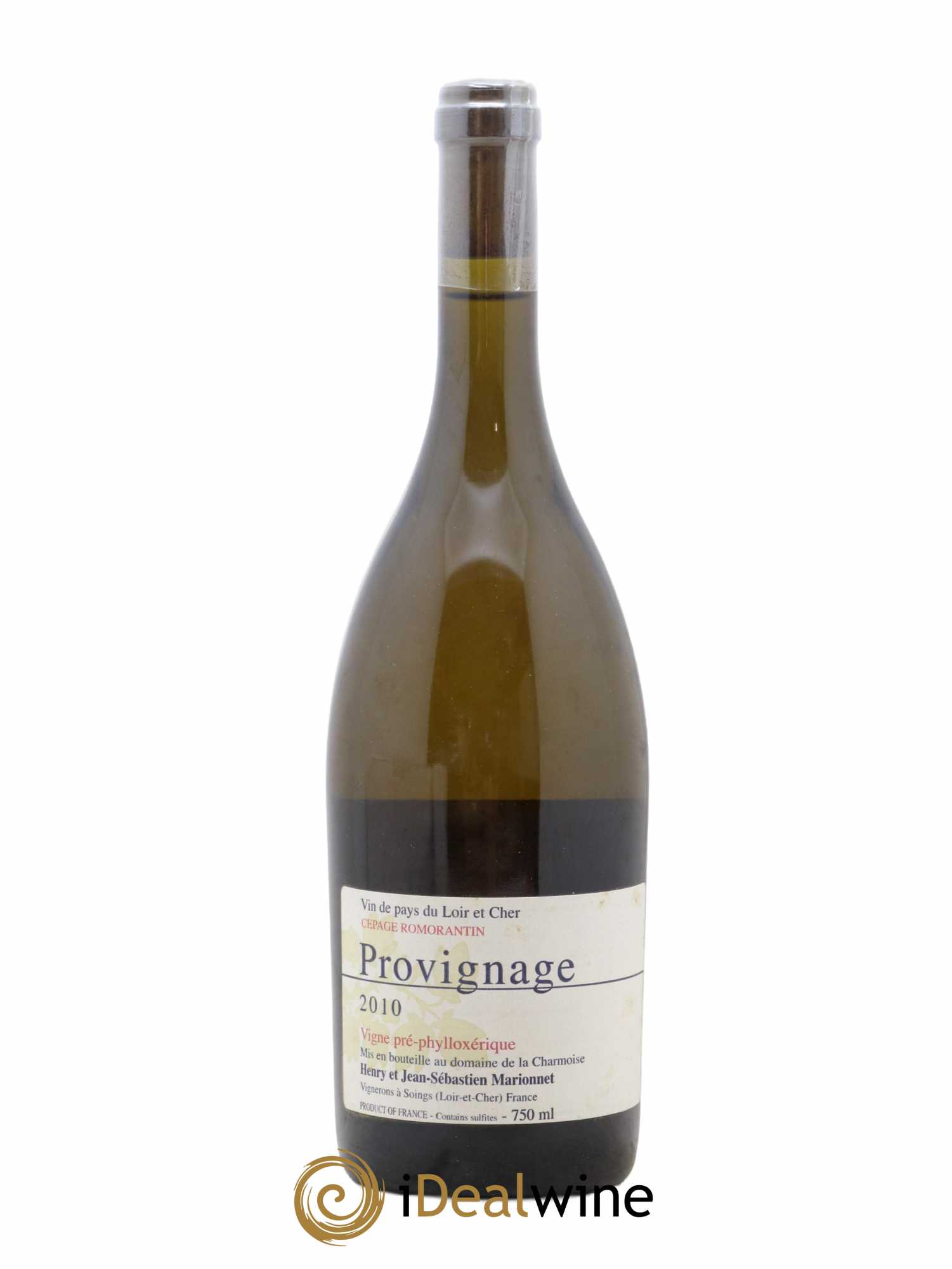 Vin de France Vin de Pays du Loir et Cher Provinage Marionnet 2010 - Posten von 1 Flasche - 0