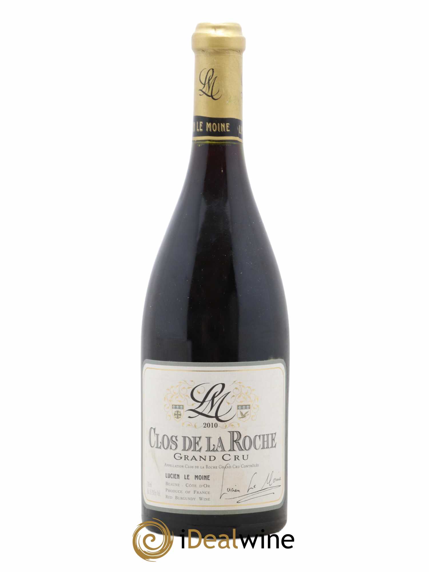 Clos de la Roche Grand Cru Lucien Le Moine 2010 - Lot de 1 bouteille - 0