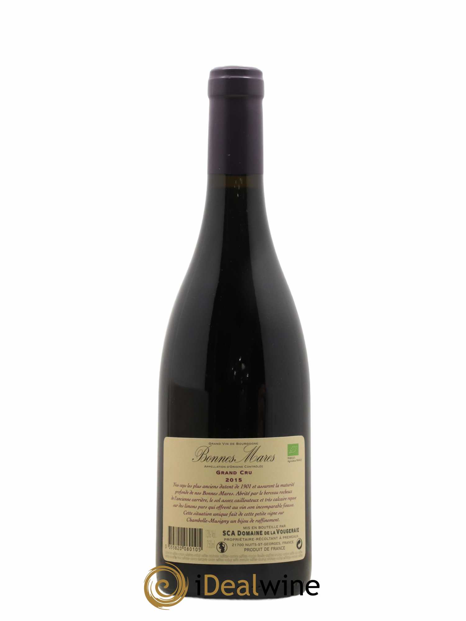 Bonnes-Mares Grand Cru La Vougeraie 2015 - Lot de 1 bouteille - 1