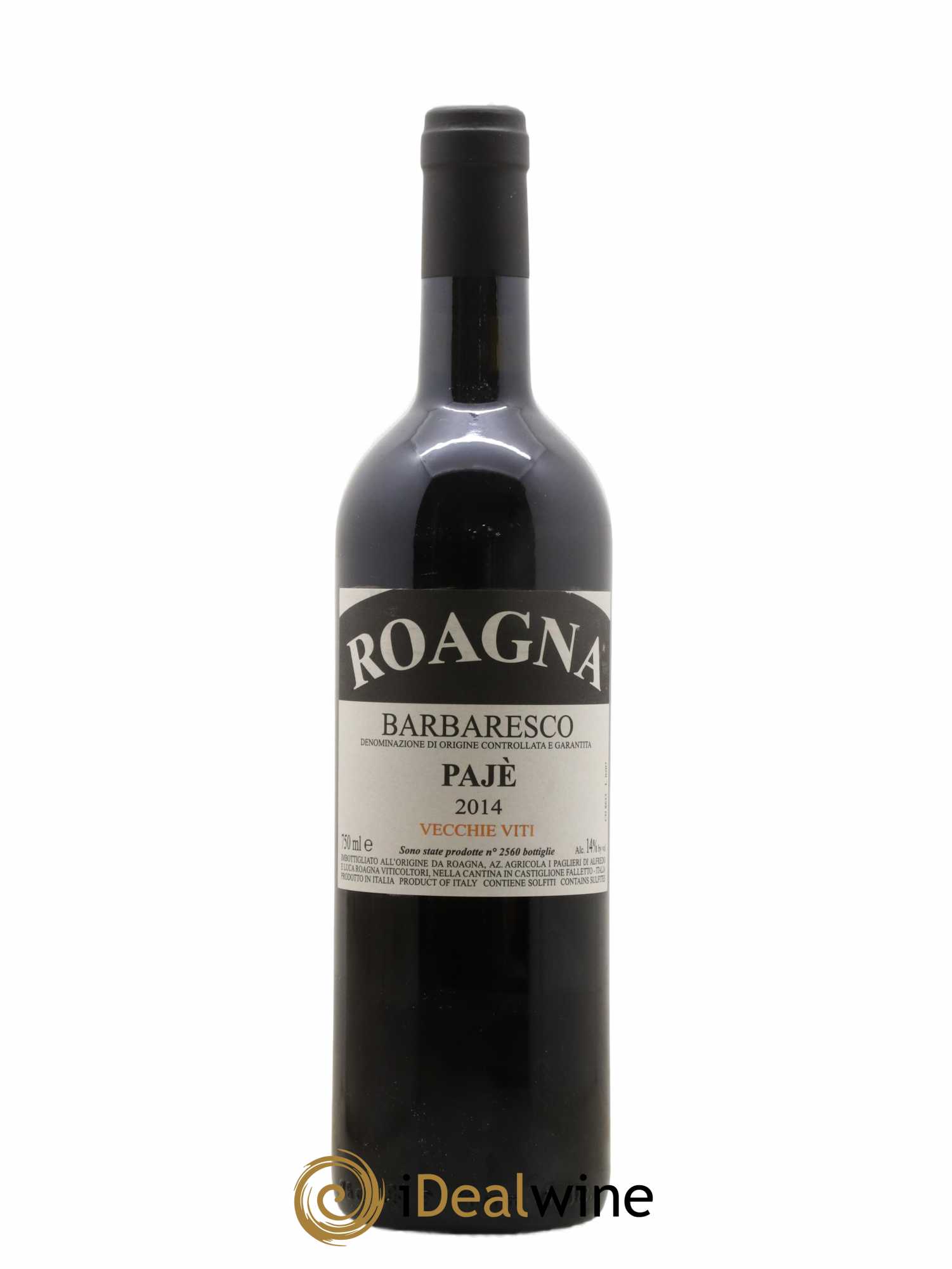 Barbaresco DOCG Pajè Vecchie Viti Roagna 2014 - Lotto di 1 bottiglia - 0