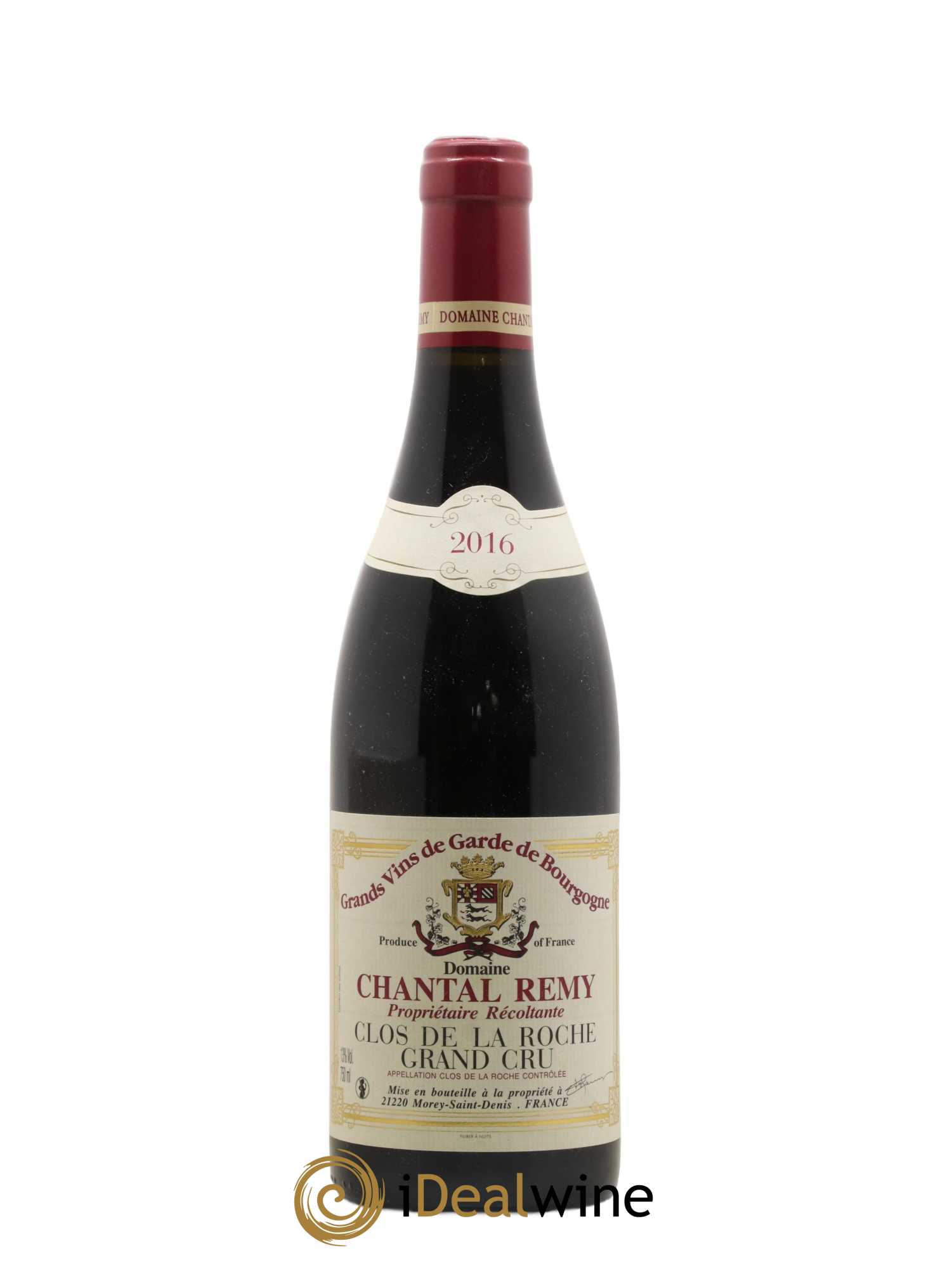 Clos de la Roche Grand Cru Louis Remy - Chantal Remy (Domaine) 2016 - Lot of 1 bottle - 0