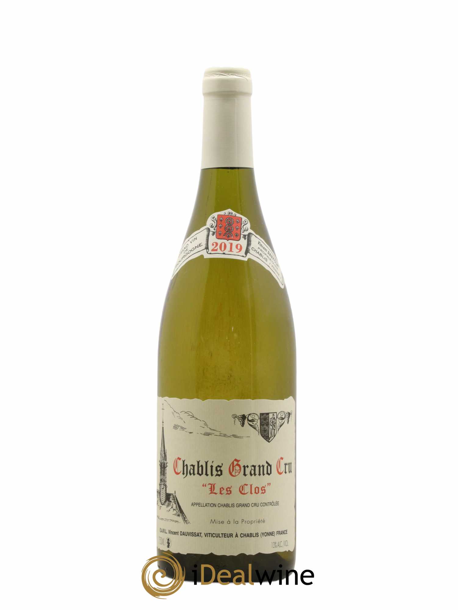 Chablis Grand Cru Les Clos Vincent Dauvissat (Domaine) 2019 - Lot de 1 bouteille - 0