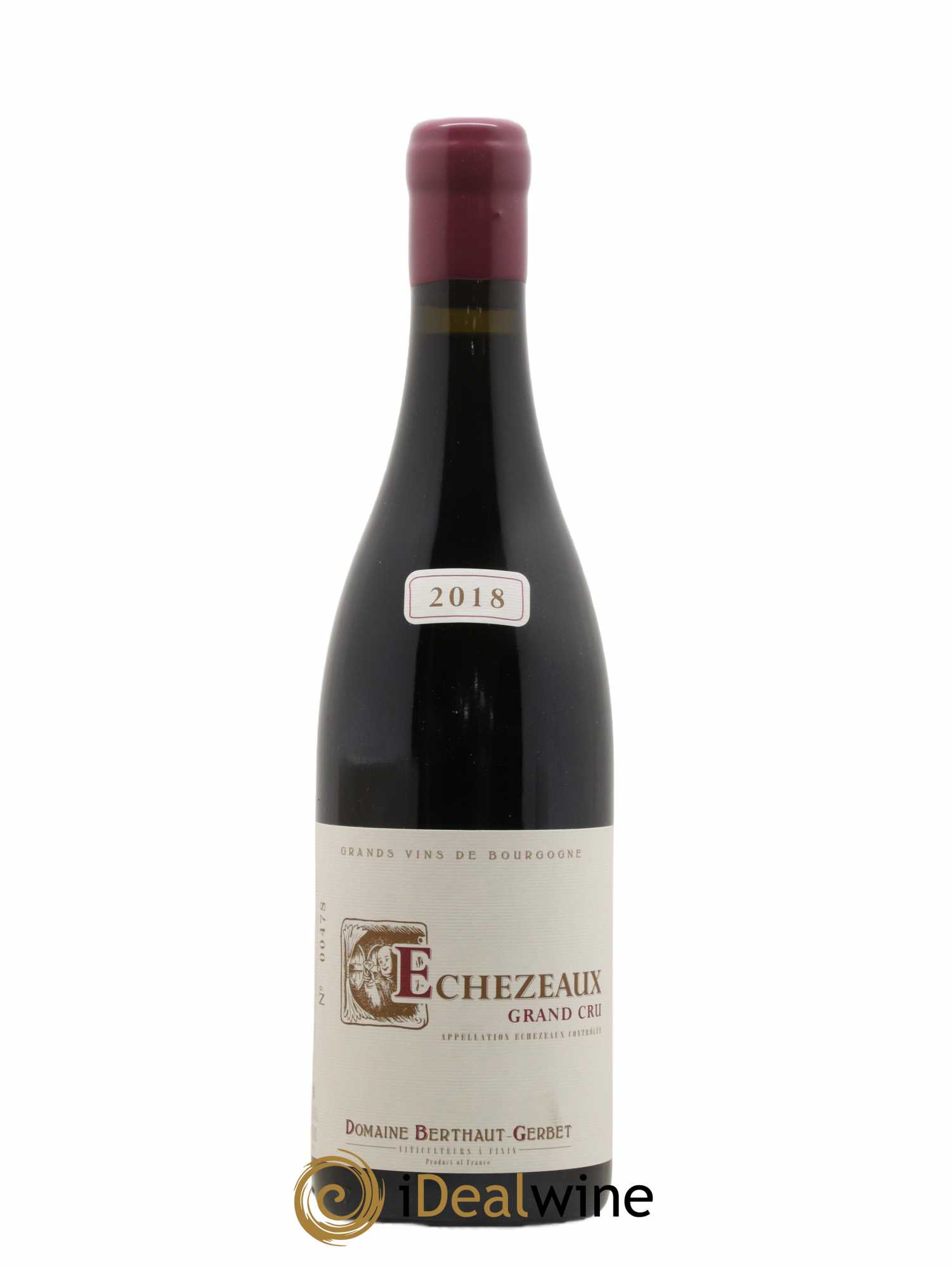 Echezeaux Grand Cru Berthaut Gerbet (Domaine) 2018 - Lot de 1 bouteille - 0