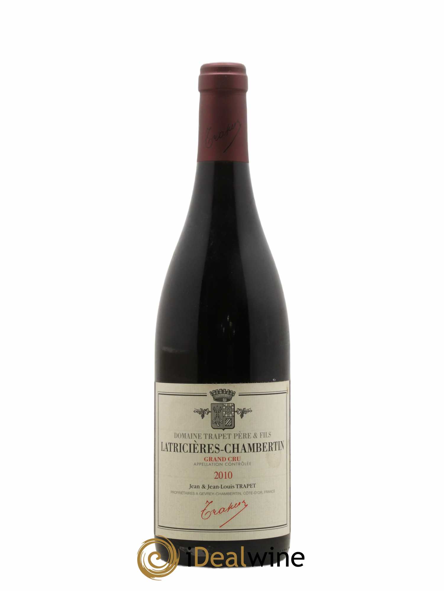 Latricières-Chambertin Grand Cru Domaine Trapet 2010 - Lot de 1 bouteille - 0