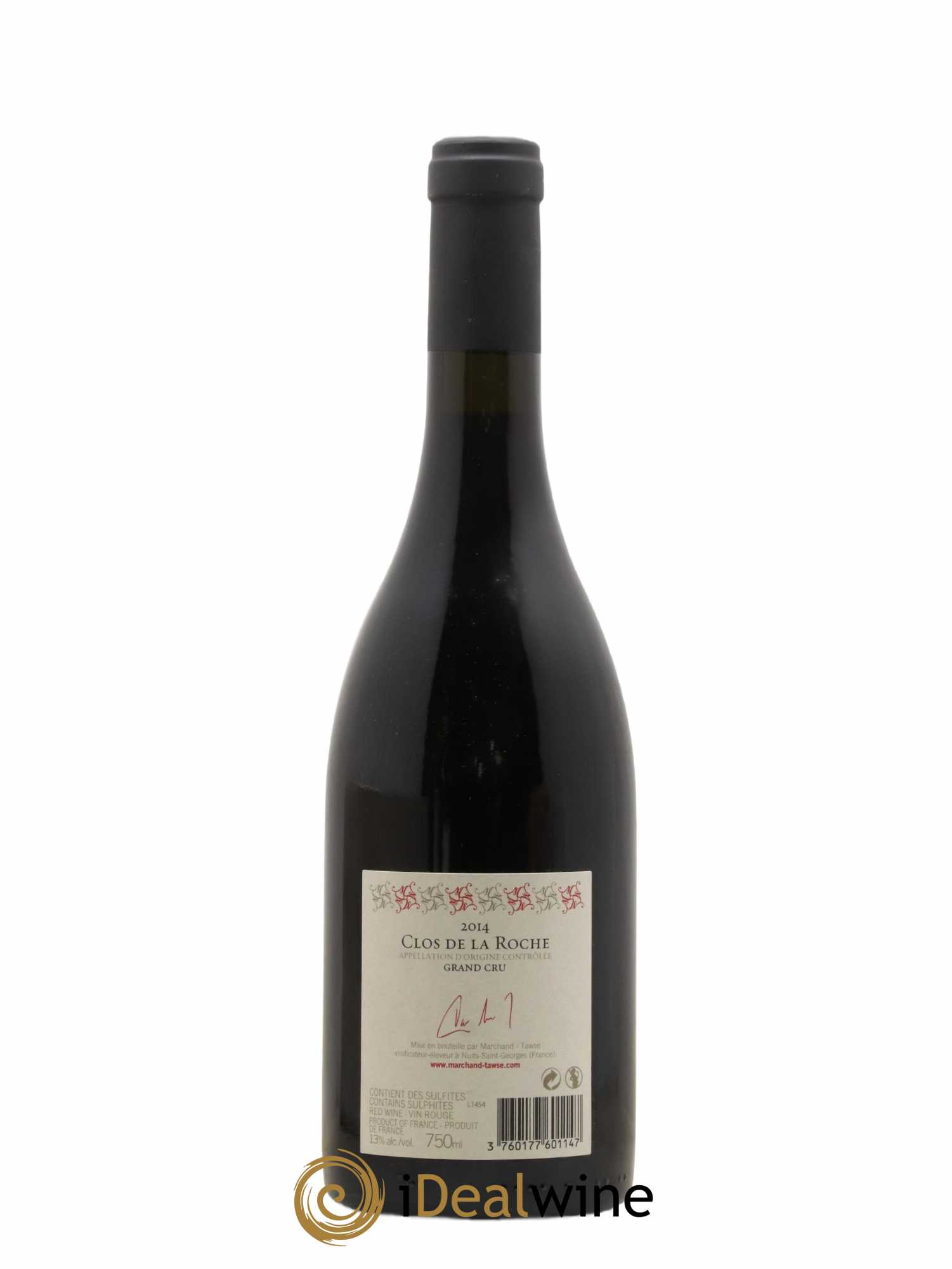 Clos de la Roche Grand Cru Marchand Tawse 2014 - Lot de 1 bouteille - 1