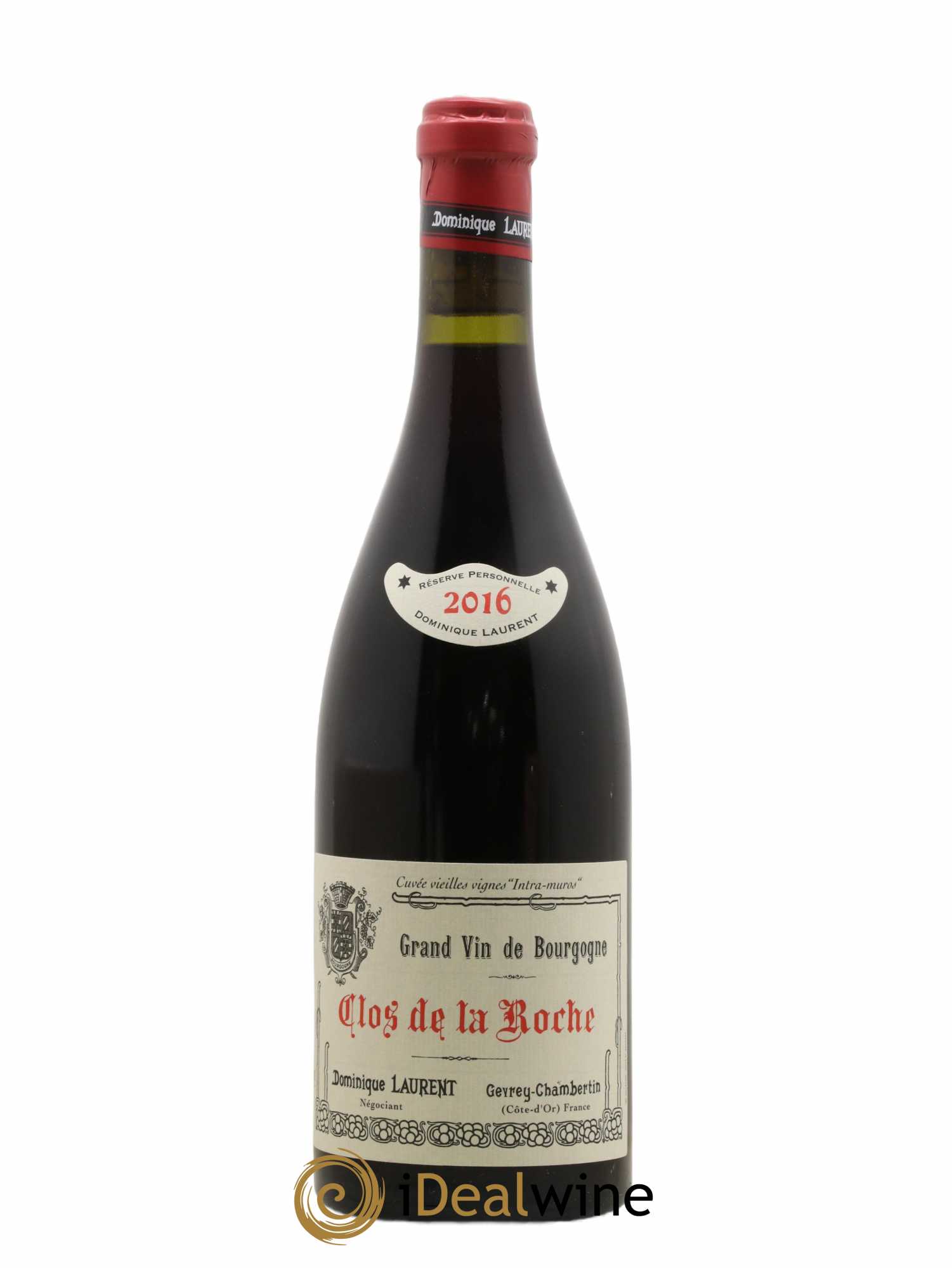 Clos de la Roche Grand Cru Vieilles vignes Intra-muros Dominique Laurent 2016 - Lot de 1 bouteille - 0