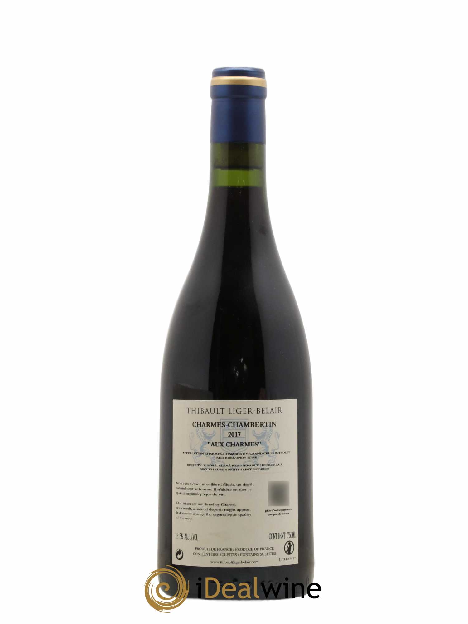 Charmes-Chambertin Grand Cru Aux Charmes Thibault Liger-Belair Successeurs 2017 - Lot de 1 bouteille - 1