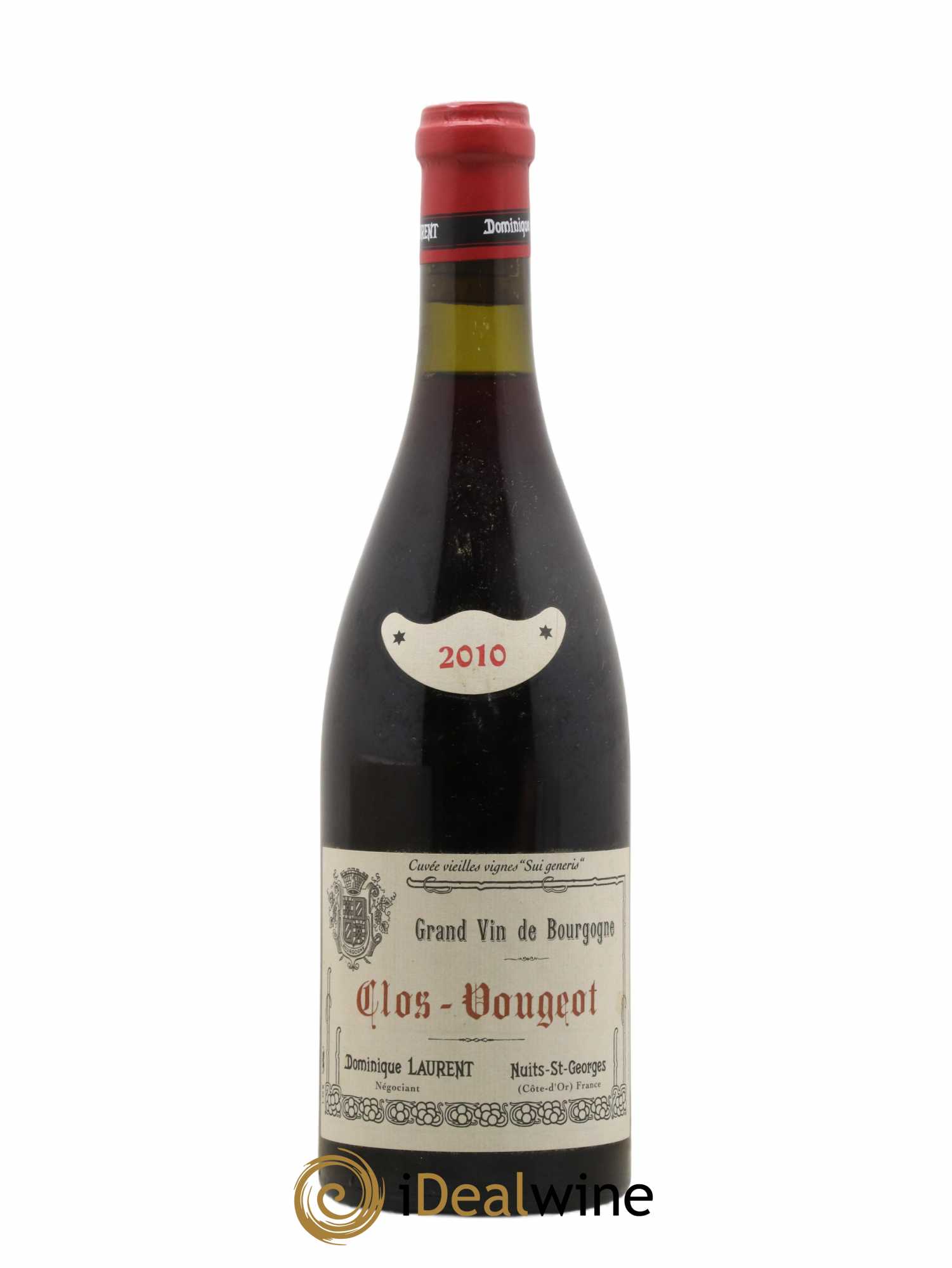 Clos de Vougeot Grand Cru Vieilles vignes Sui Generis Dominique Laurent 2010 - Lot of 1 bottle - 0