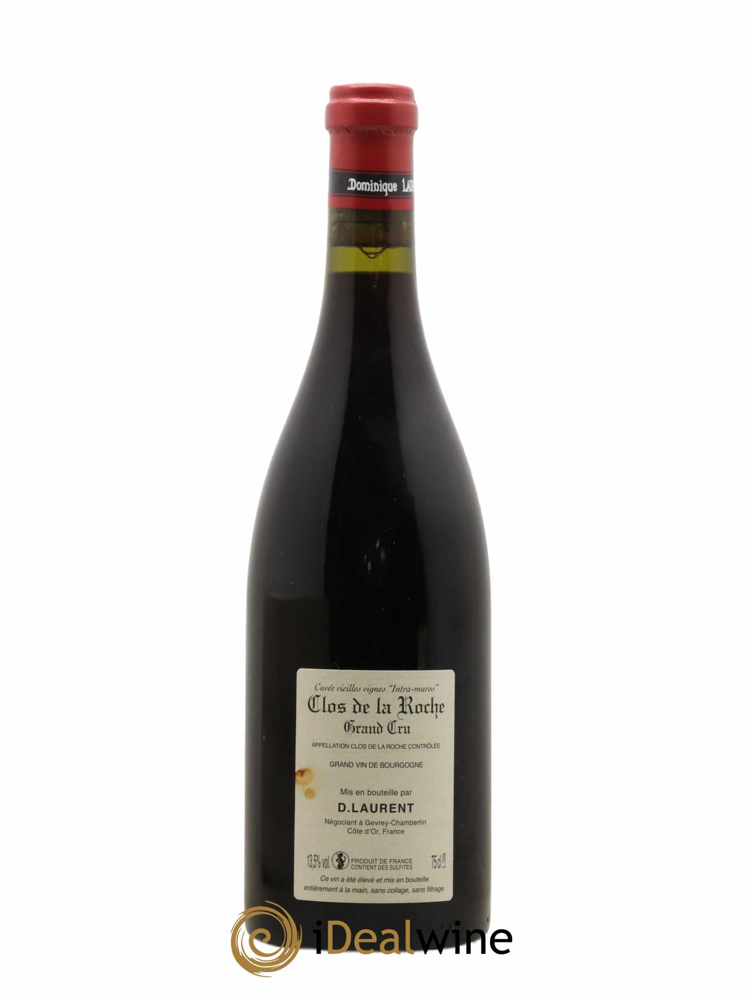 Clos de la Roche Grand Cru Vieilles vignes Intra-muros Dominique Laurent 2015 - Lot de 1 bouteille - 1