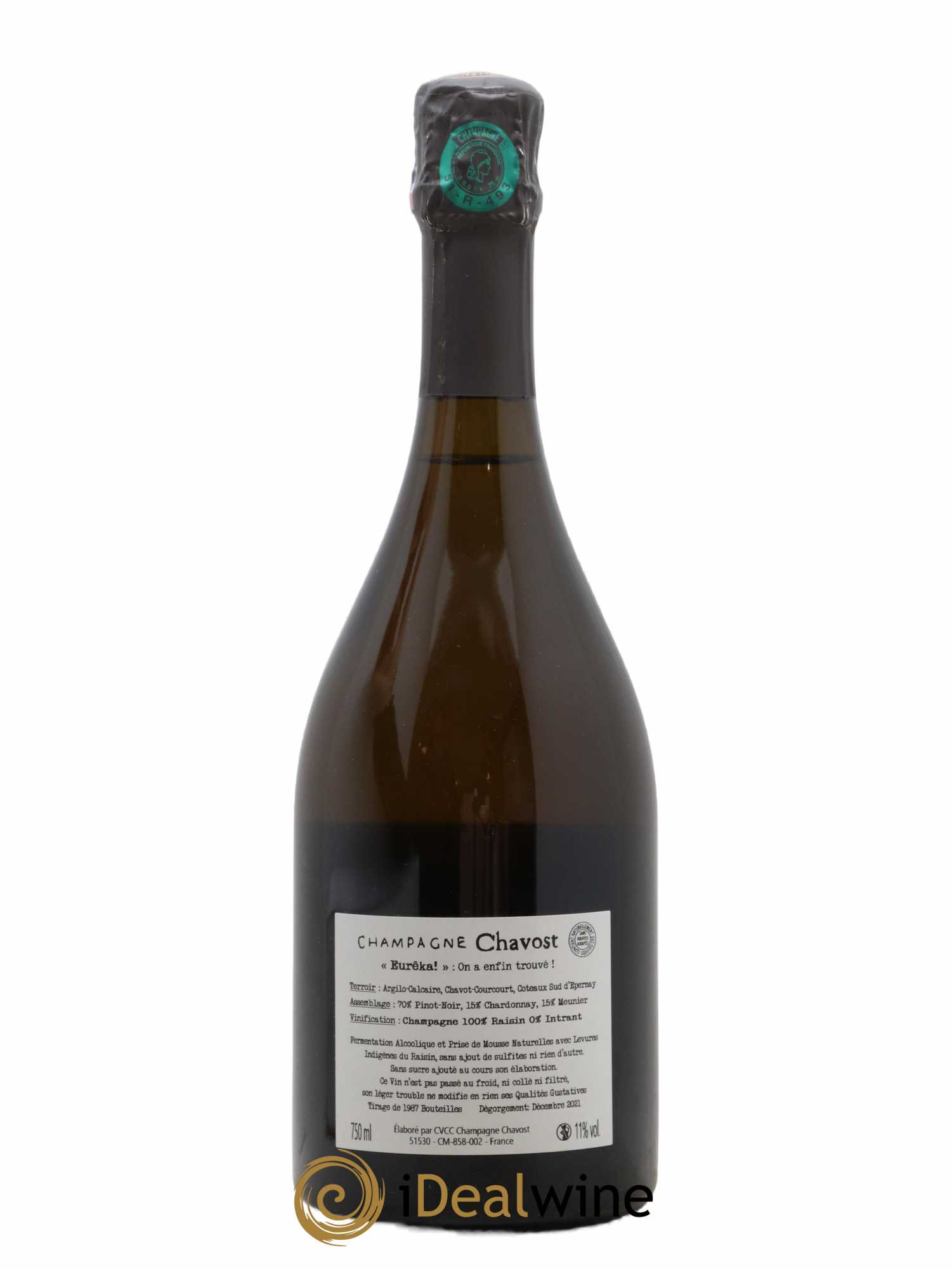 Champagne Domaine Chavost Eureka Brut Nature - Lot of 1 bottle - 1