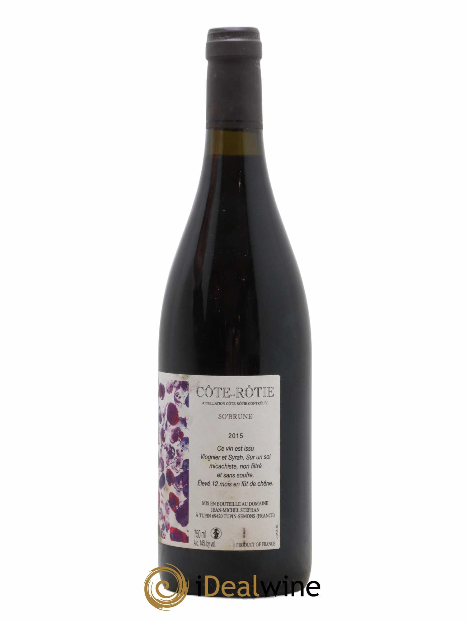 Côte-Rôtie So'Brune Jean-Michel Stephan 2015 - Lot de 1 bouteille - 1