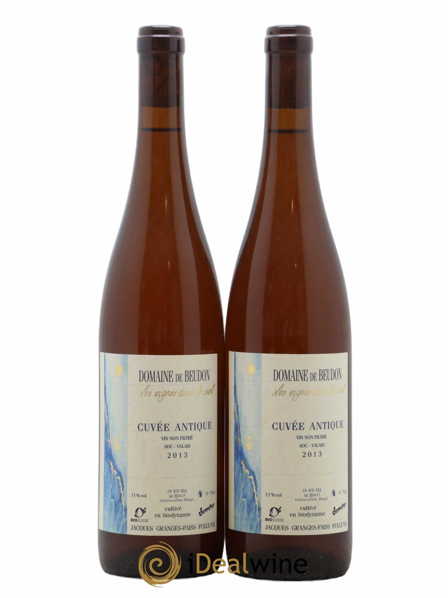 Valais Domaine de Beudon Cuvée Antique 2013 - Lot de 2 bouteilles - 0