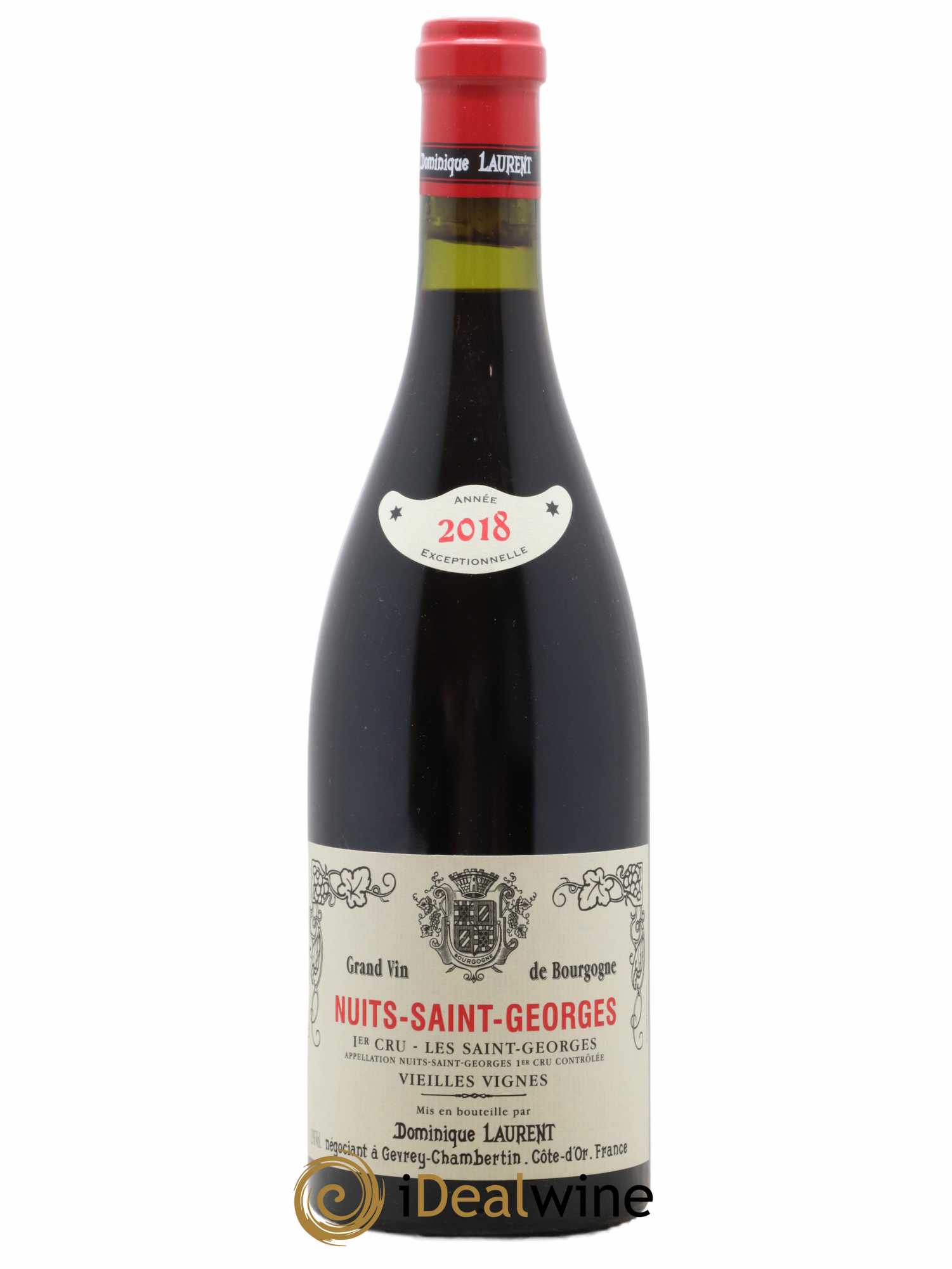 Nuits-Saint-Georges 1er Cru Les Saints Georges Vieilles Vignes Dominique Laurent 2018 - Lot de 1 bouteille - 0