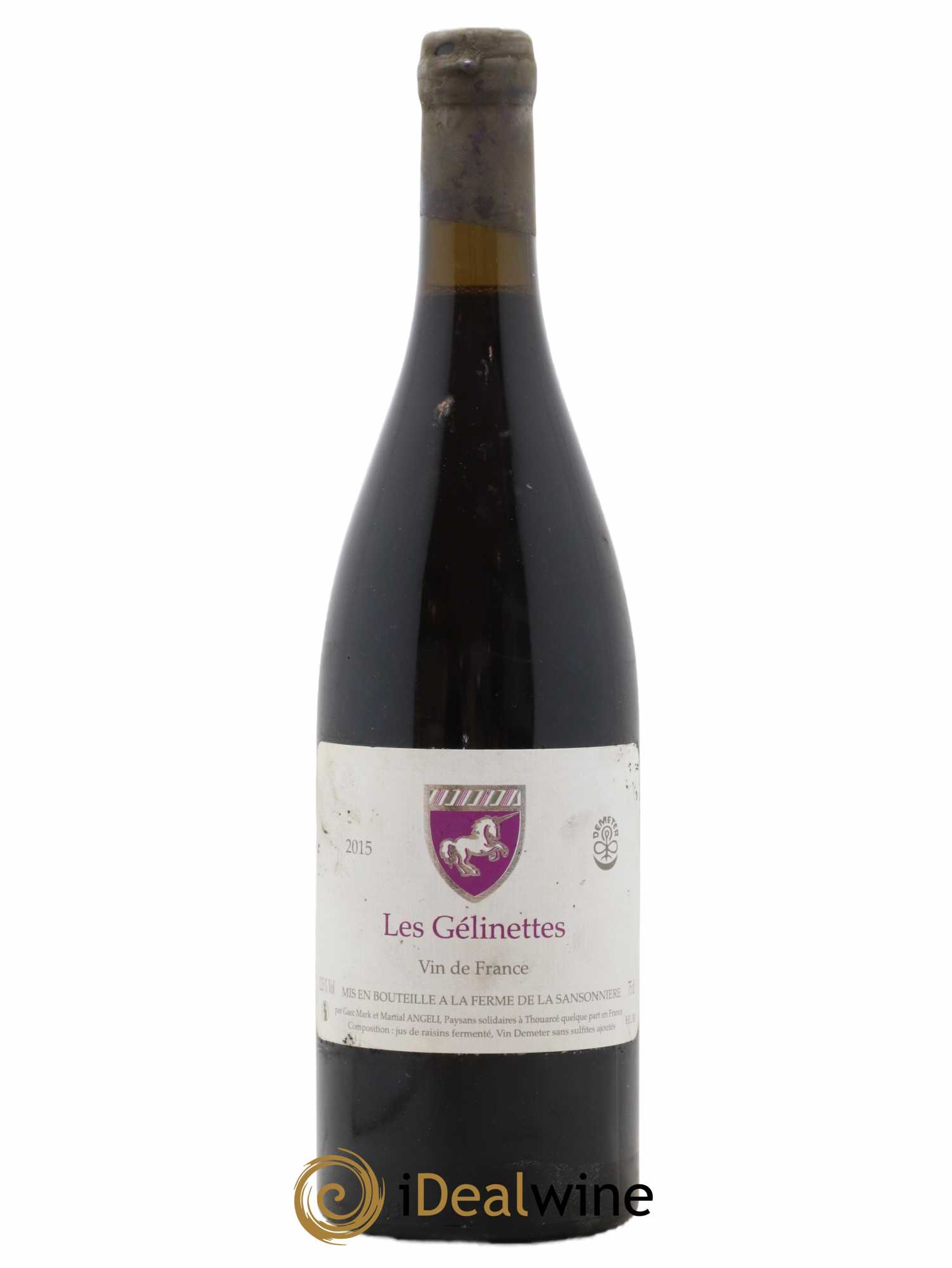 Vin de France Les Gélinettes Mark Angeli (Domaine) - Ferme de la Sansonnière 2015 - Lot de 1 bouteille - 0