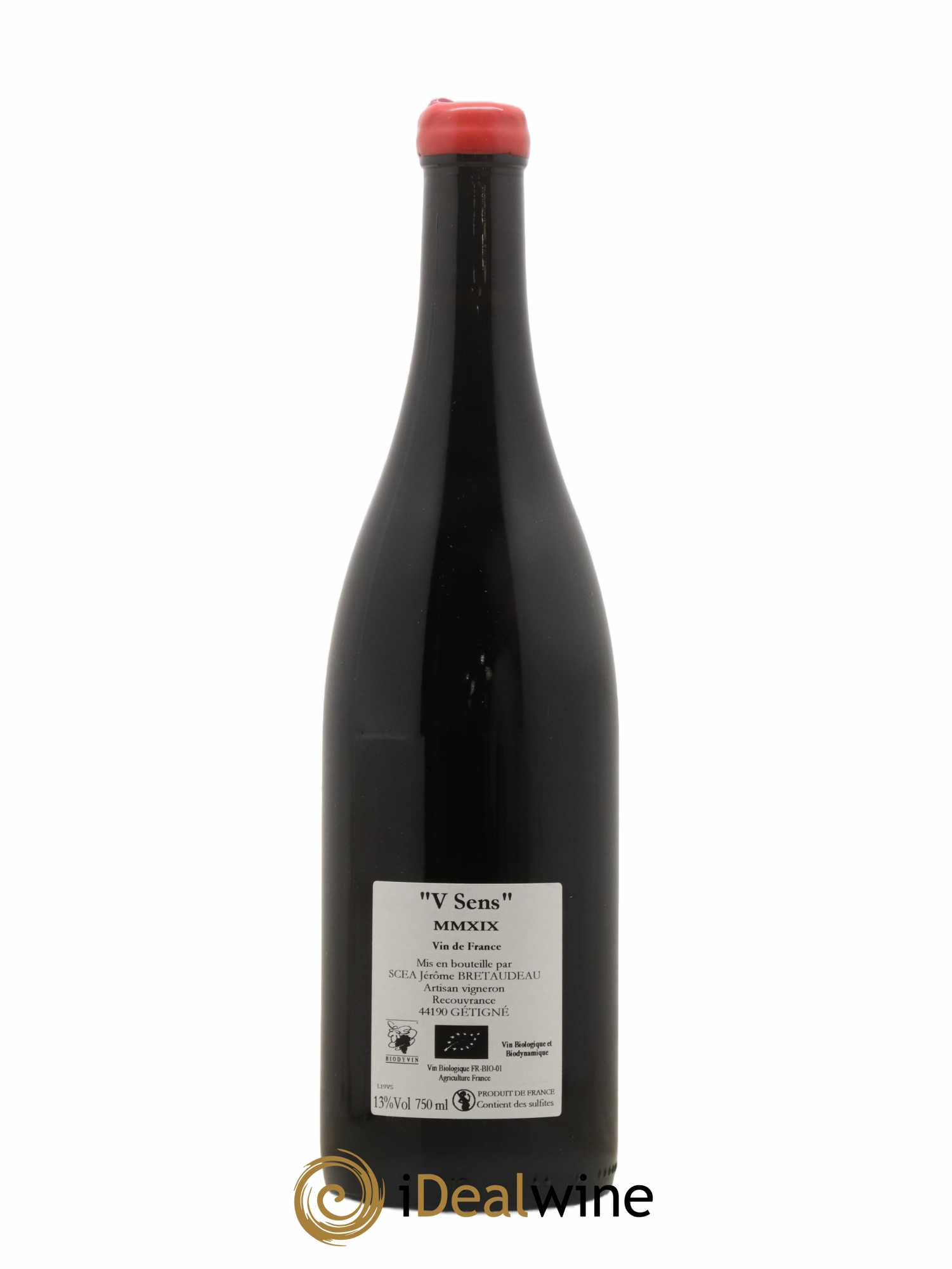 Vin de France V Sens Jérôme Bretaudeau - Domaine de Bellevue 2020 - Lot de 1 bouteille - 1