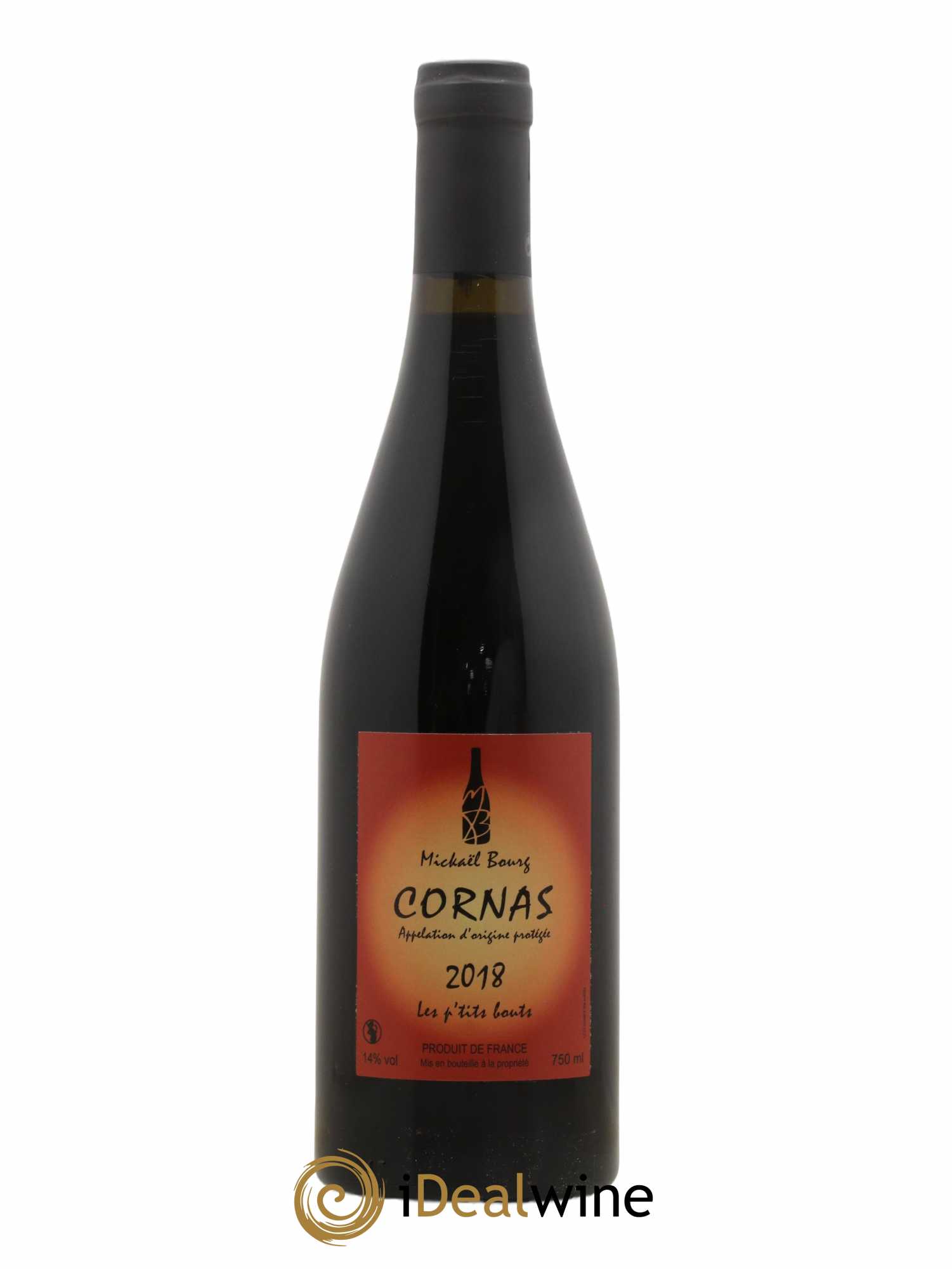 Cornas Les P'Tits Bouts Mickaël Bourg 2018 - Lot de 1 bouteille - 0