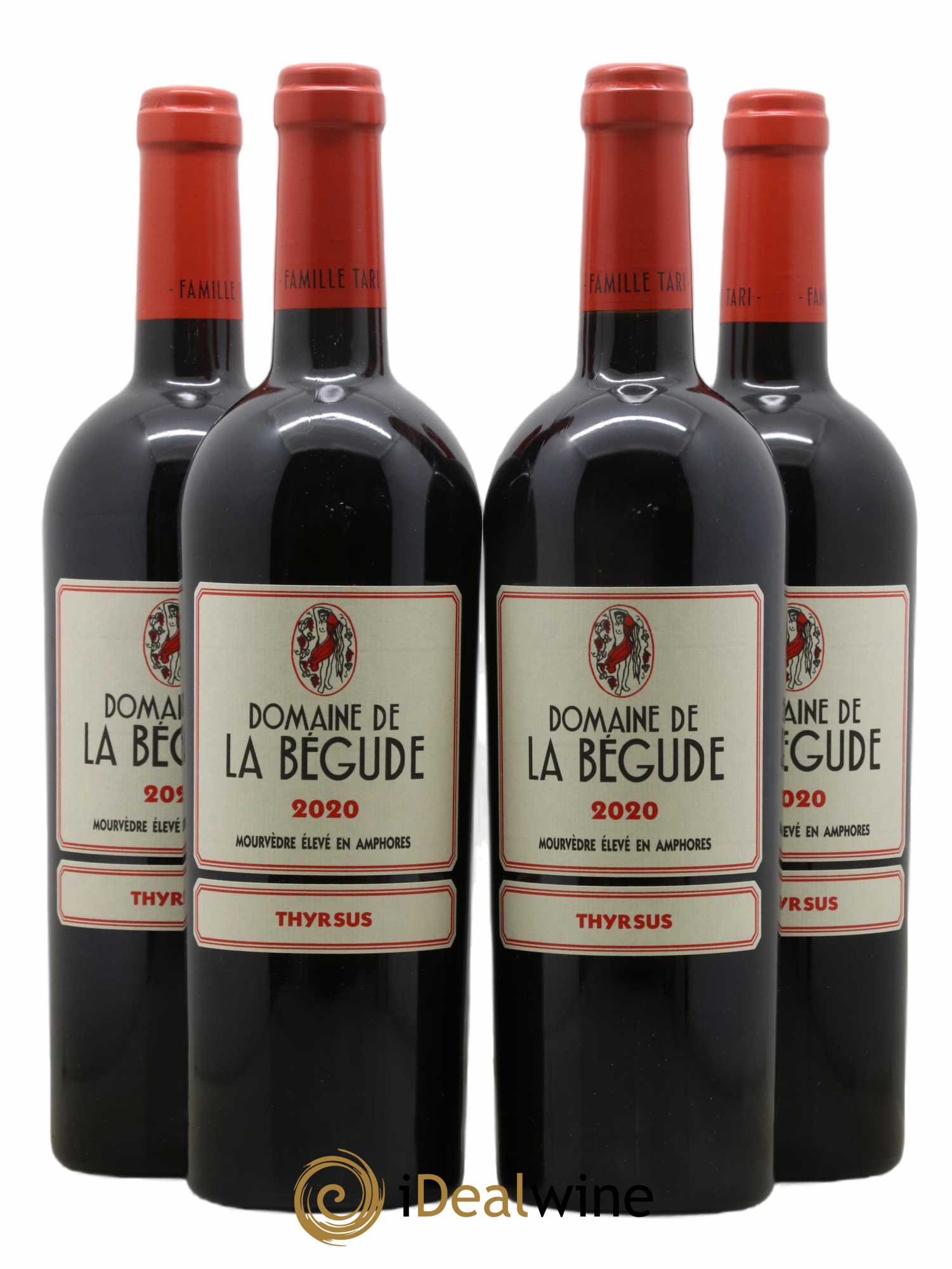 Méditerranée La Bégude Thyrsus (sans prix de réserve) 2020 - Lot de 4 bouteilles - 0