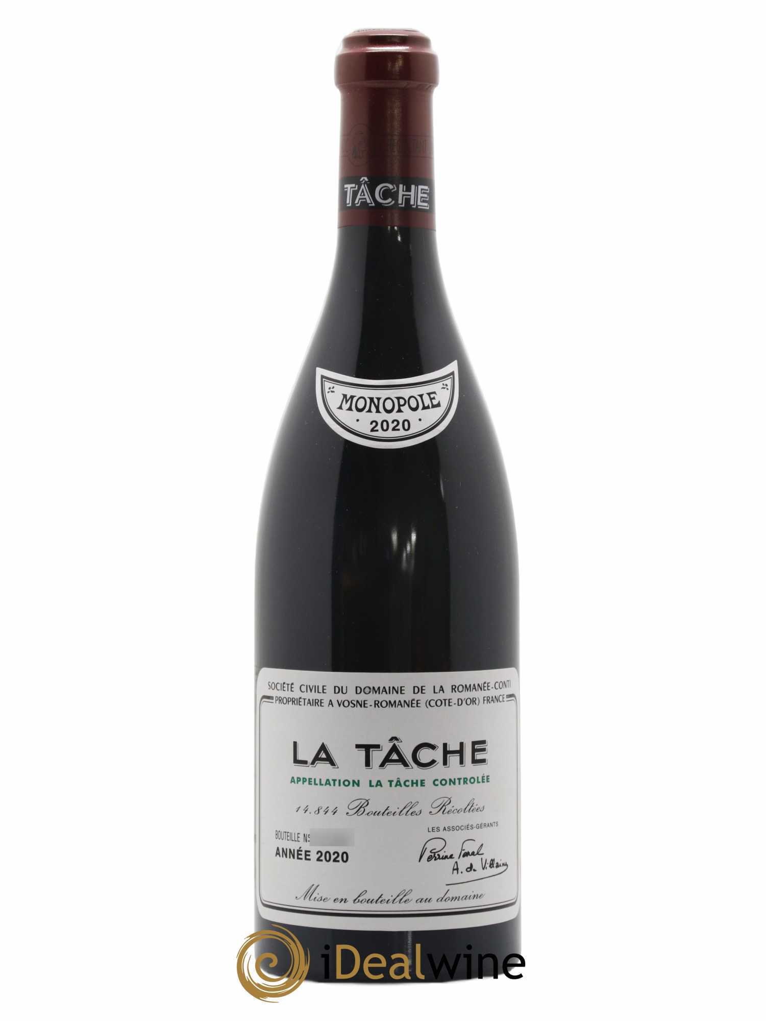 La Tâche Grand Cru Domaine de la Romanée-Conti 2020 - Lotto di 1 bottiglia - 0