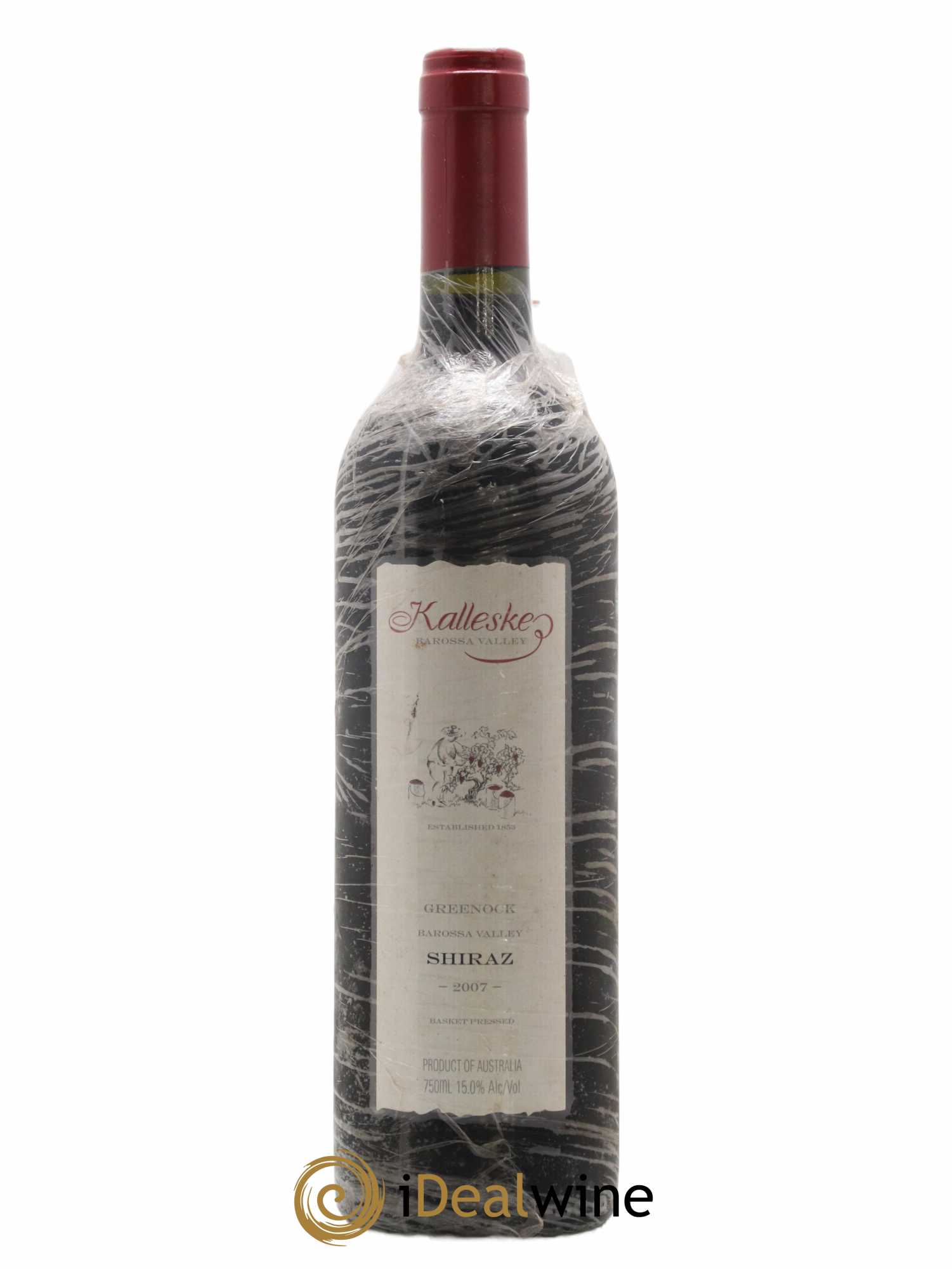 Australie Kalleske Barossa Valley Greenock Shiraz 2007 - Lot de 1 bouteille - 0
