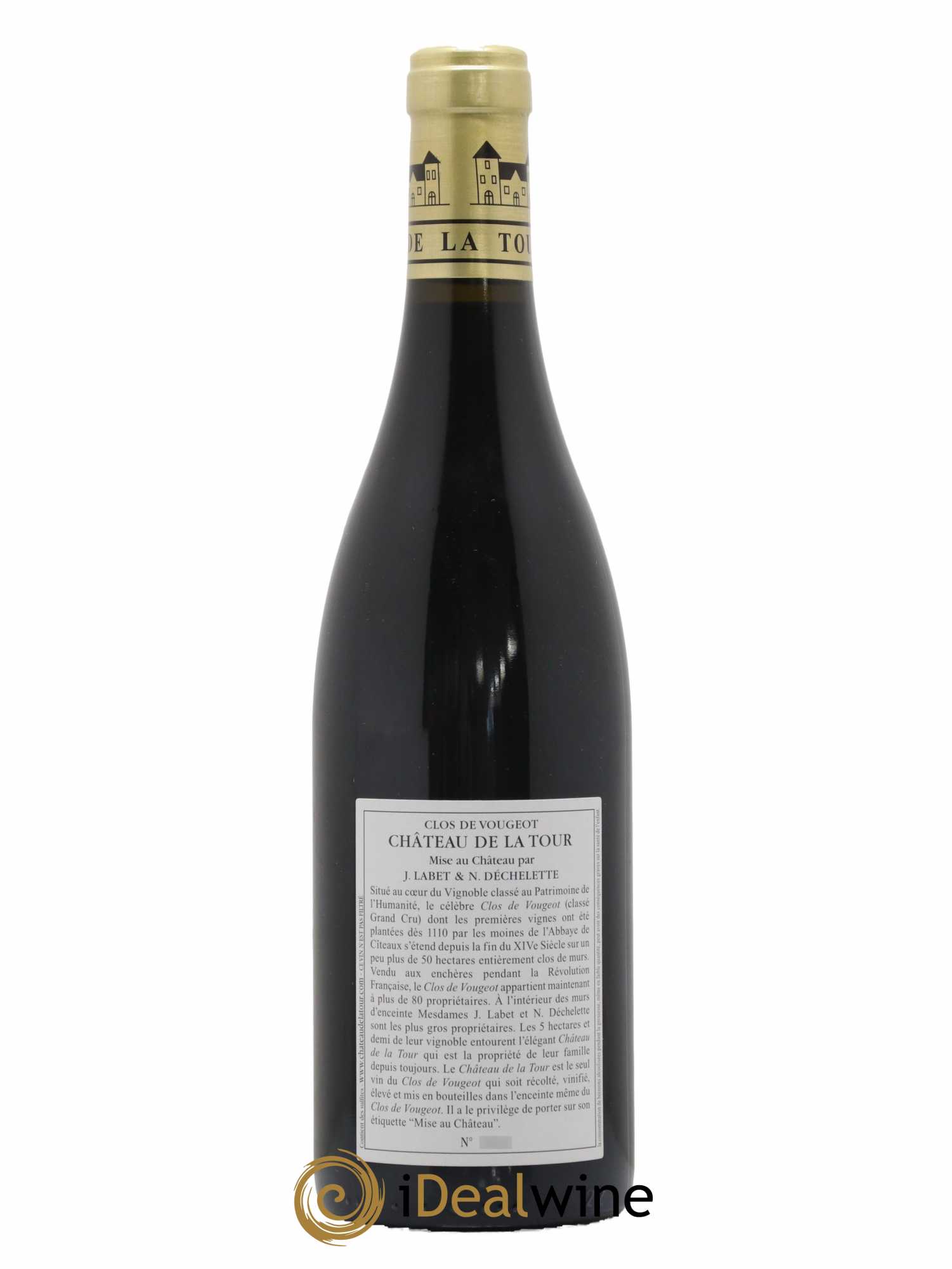 Clos de Vougeot Grand Cru Vieilles Vignes Château de La Tour 2018 - Lot de 1 bouteille - 1