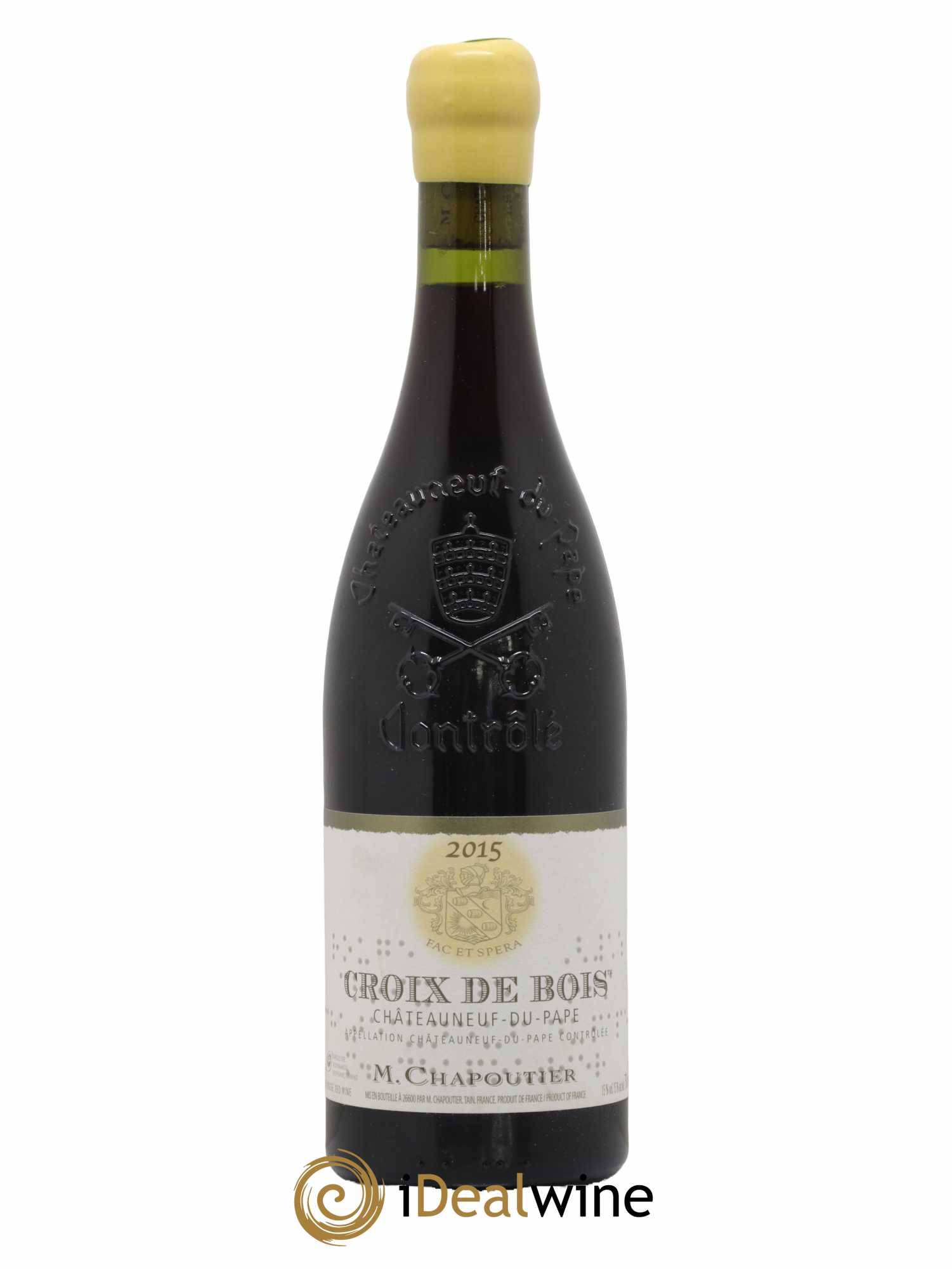 Châteauneuf-du-Pape Croix de Bois Chapoutier 2015 - Lot de 1 bouteille - 0