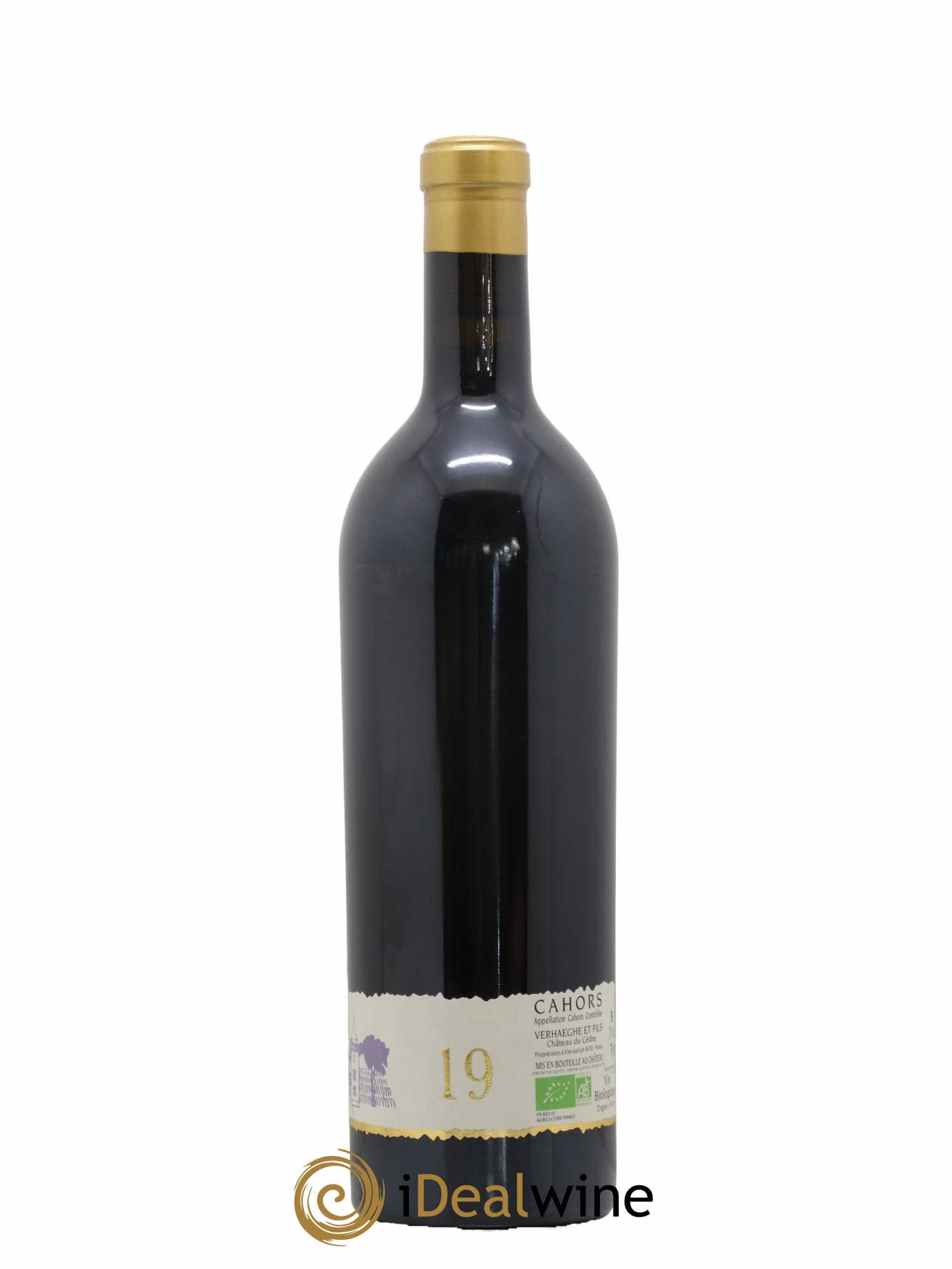 Cahors Château du Cèdre GC Pascal et Jean-Marc Verhaeghe 2019 - Lot de 1 bouteille - 1