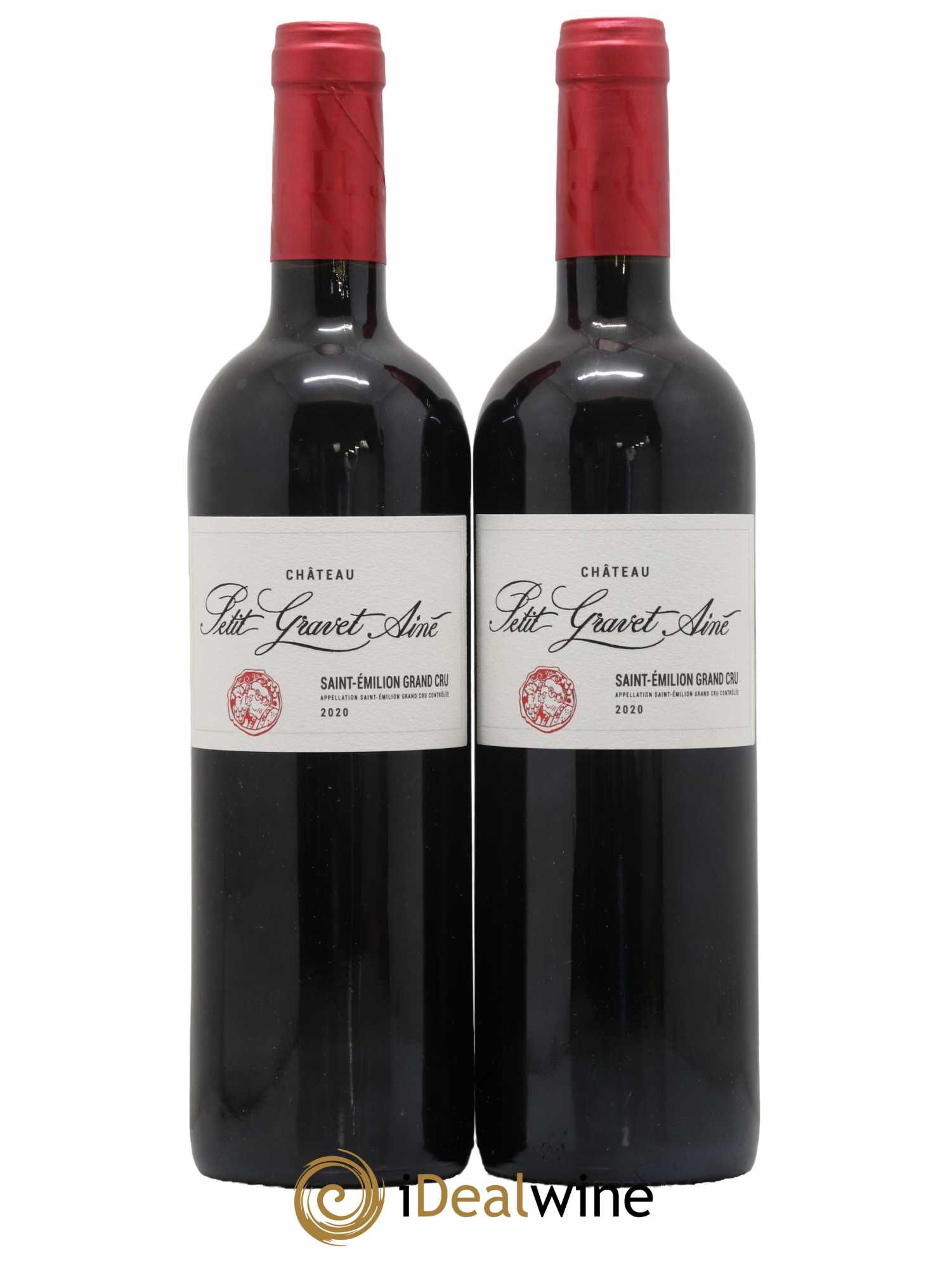 Saint-Émilion Grand Cru Château Petit Gravet Aîné 2020 - Lot de 2 bouteilles - 0