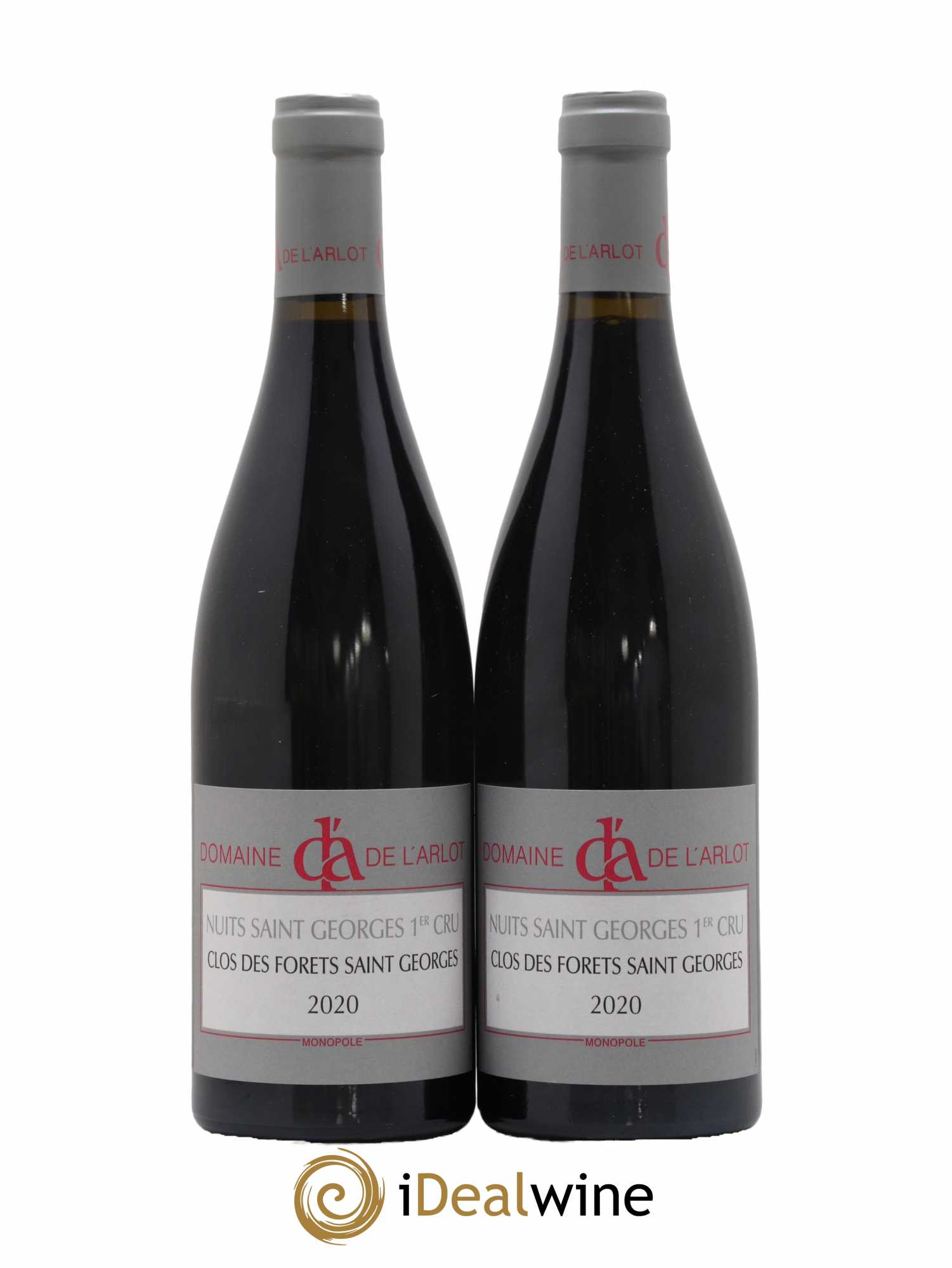 Nuits-Saint-Georges 1er Cru Clos des Forêts Saint-Georges Domaine de l'Arlot 2020 - Lot de 2 bouteilles - 0