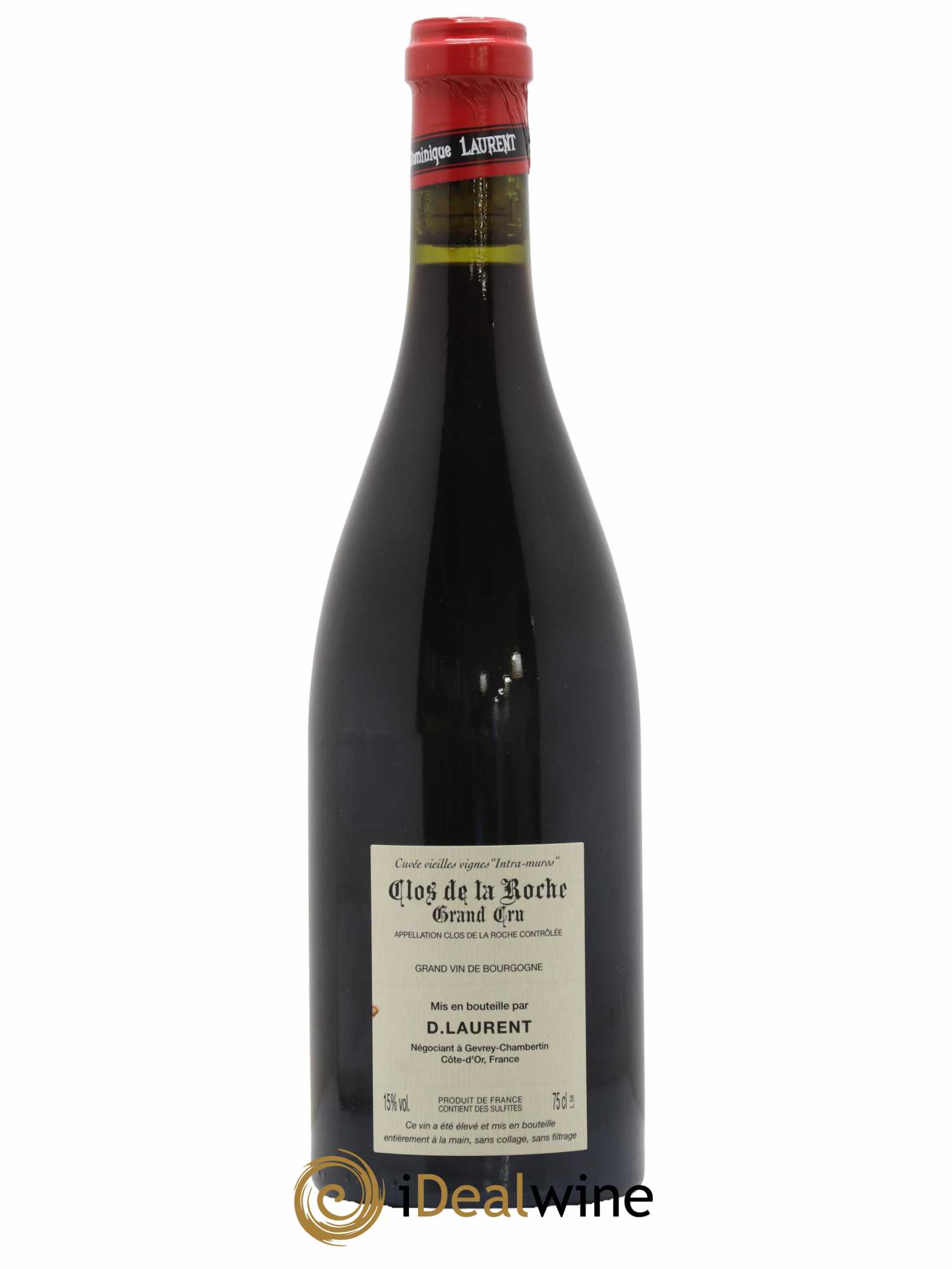 Clos de la Roche Grand Cru Vieilles vignes Intra-muros Dominique Laurent 2019 - Lot de 1 bouteille - 1