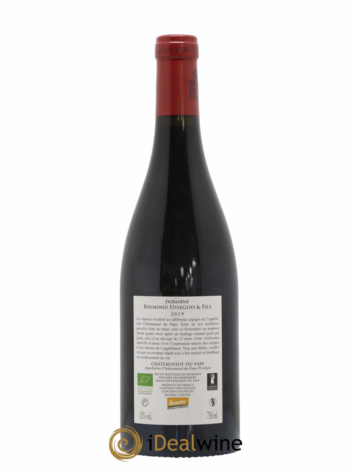 Châteauneuf-du-Pape Les Apôtres Raymond Usseglio & Fils 2019 - Lot de 1 bouteille - 1