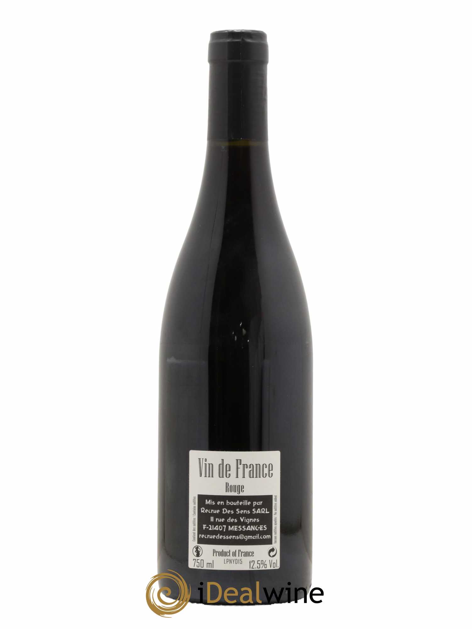 Vin de France Picolnax Yann Durieux - Recrue des Sens 2015 - Lot de 1 bouteille - 1