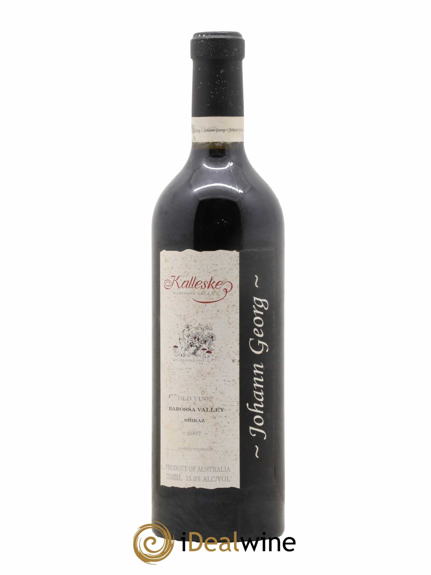 Australie Kalleske Barossa Valley Johann Georg Shiraz Old Vine 1875 2007 - Lot de 1 bouteille - 0