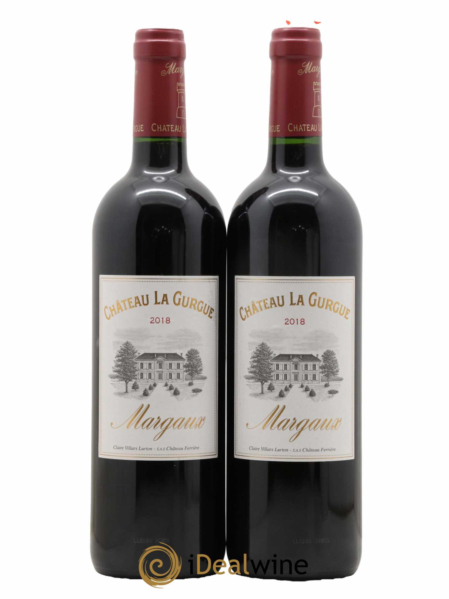 Château la Gurgue Cru Bourgeois 2018 - Lot de 2 bouteilles - 0