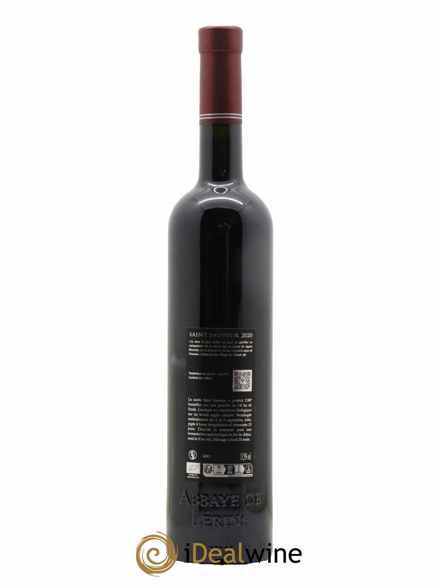 Méditerranée Cuvée Saint Sauveur Abbaye de Lérins 2020 - Lot de 1 bouteille - 1