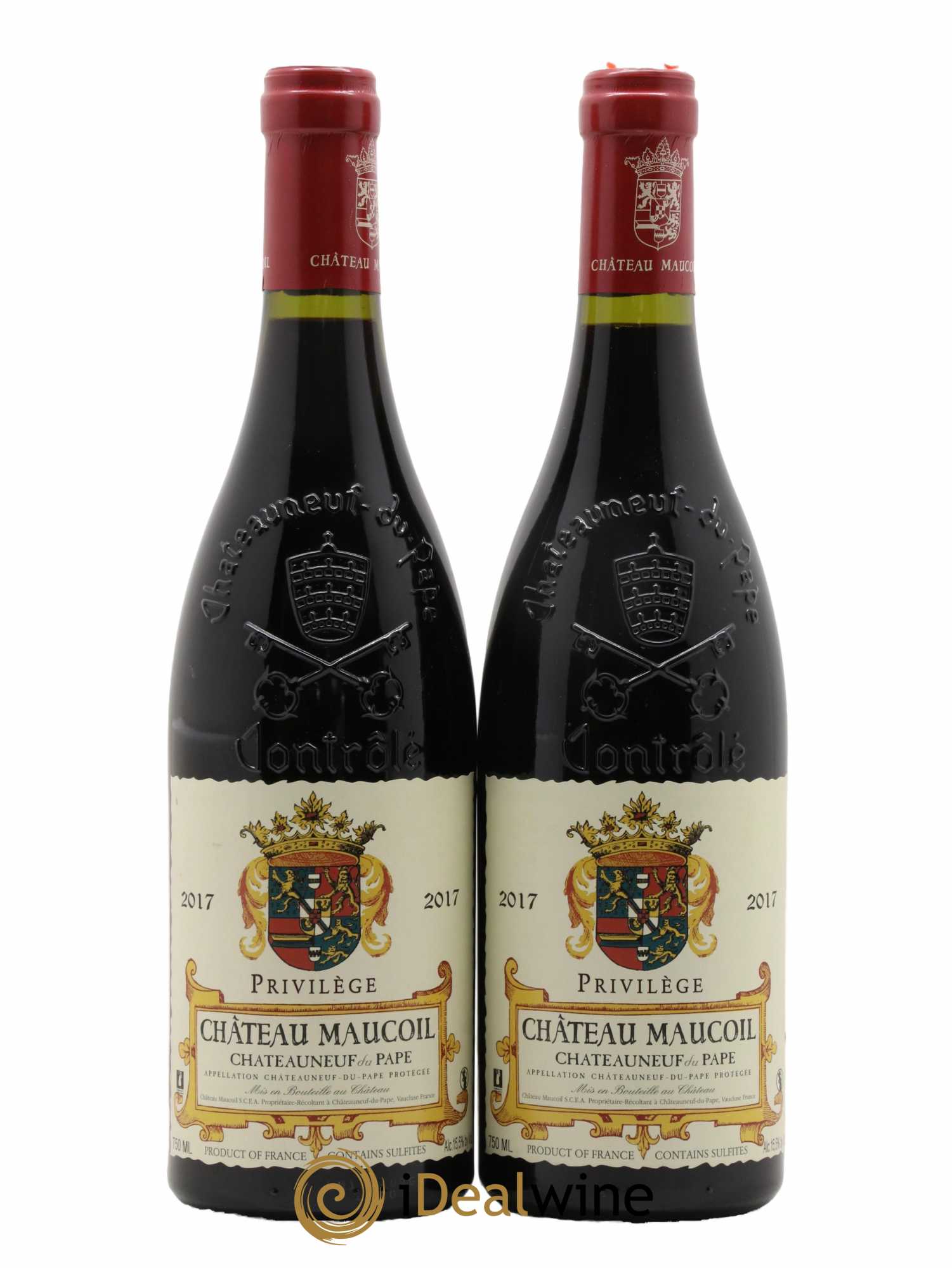 Châteauneuf-du-Pape Cuvee Privilege Château Maucoil 2017 - Lot de 2 bouteilles - 0