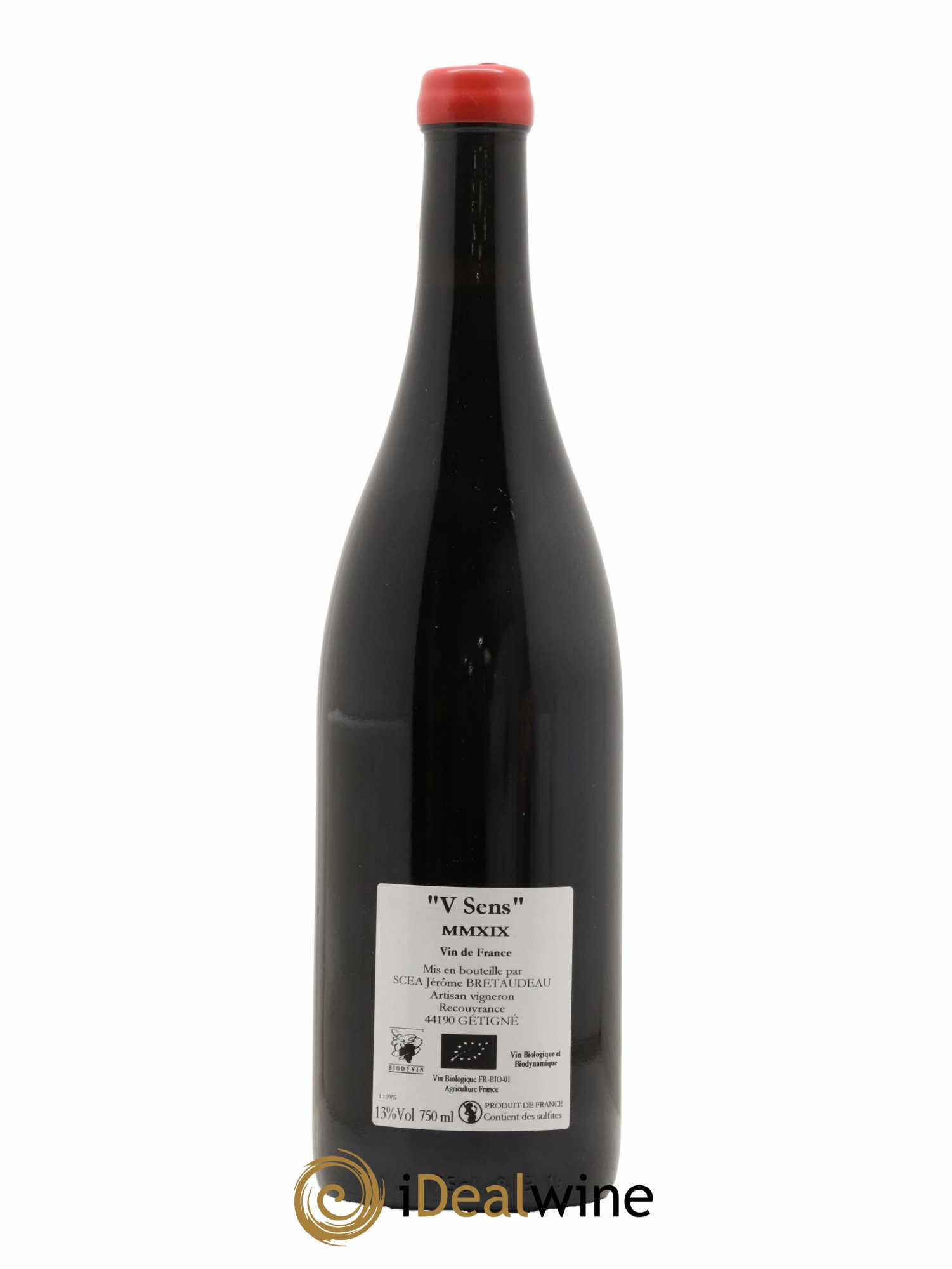Vin de France V Sens Jérôme Bretaudeau - Domaine de Bellevue 2019 - Lot de 1 bouteille - 1