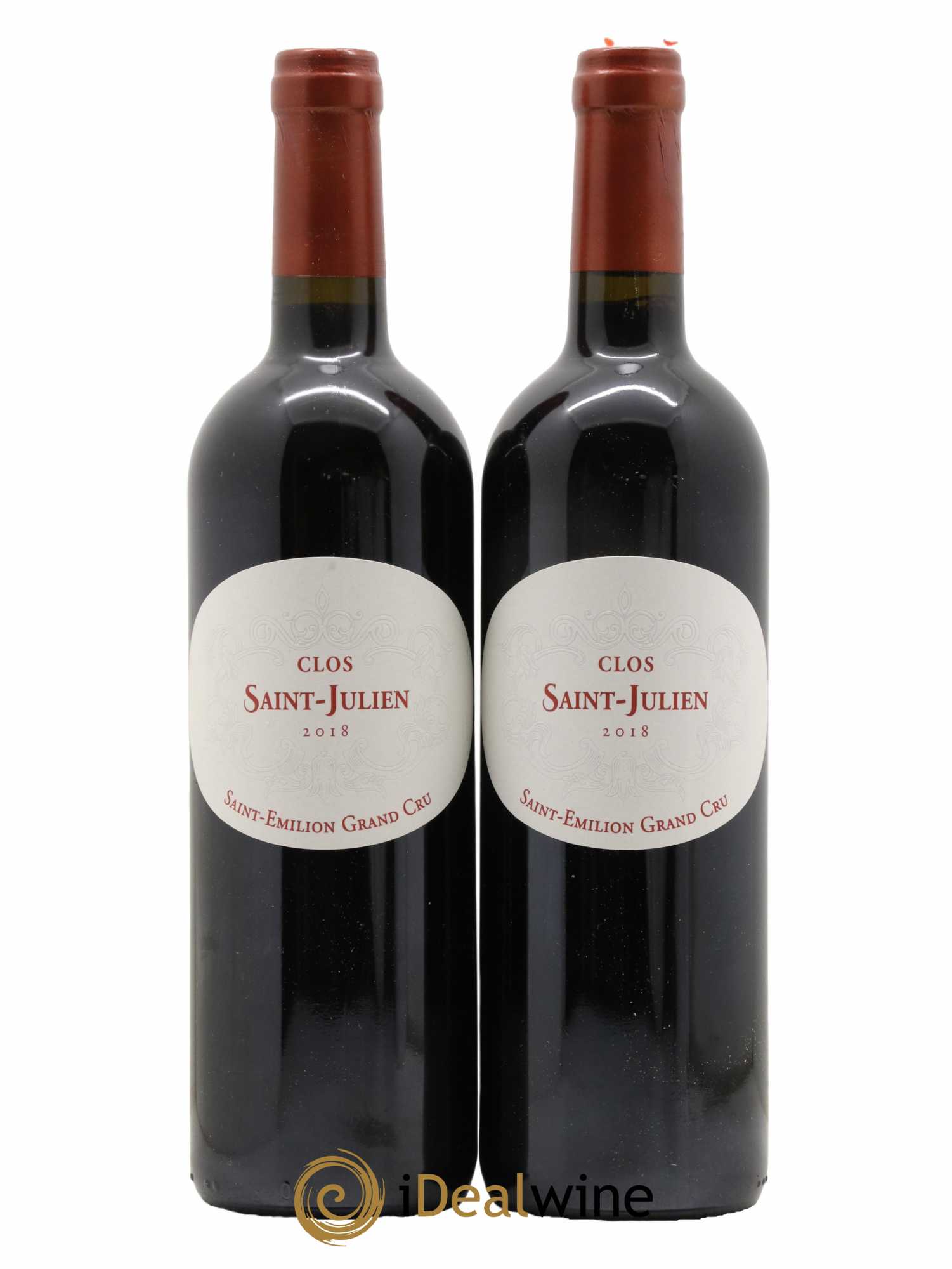 Saint-Émilion Grand Cru Clos Saint-Julien 2018 - Lot de 2 bouteilles - 0