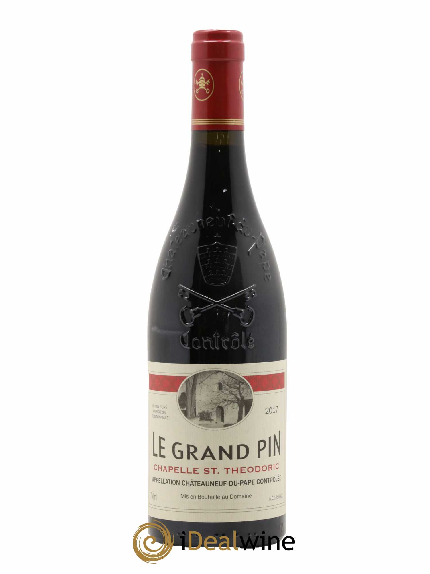 Châteauneuf-du-Pape Le Grand Pin Chapelle Saint Theodoric 2017 - Lot de 1 bouteille - 0