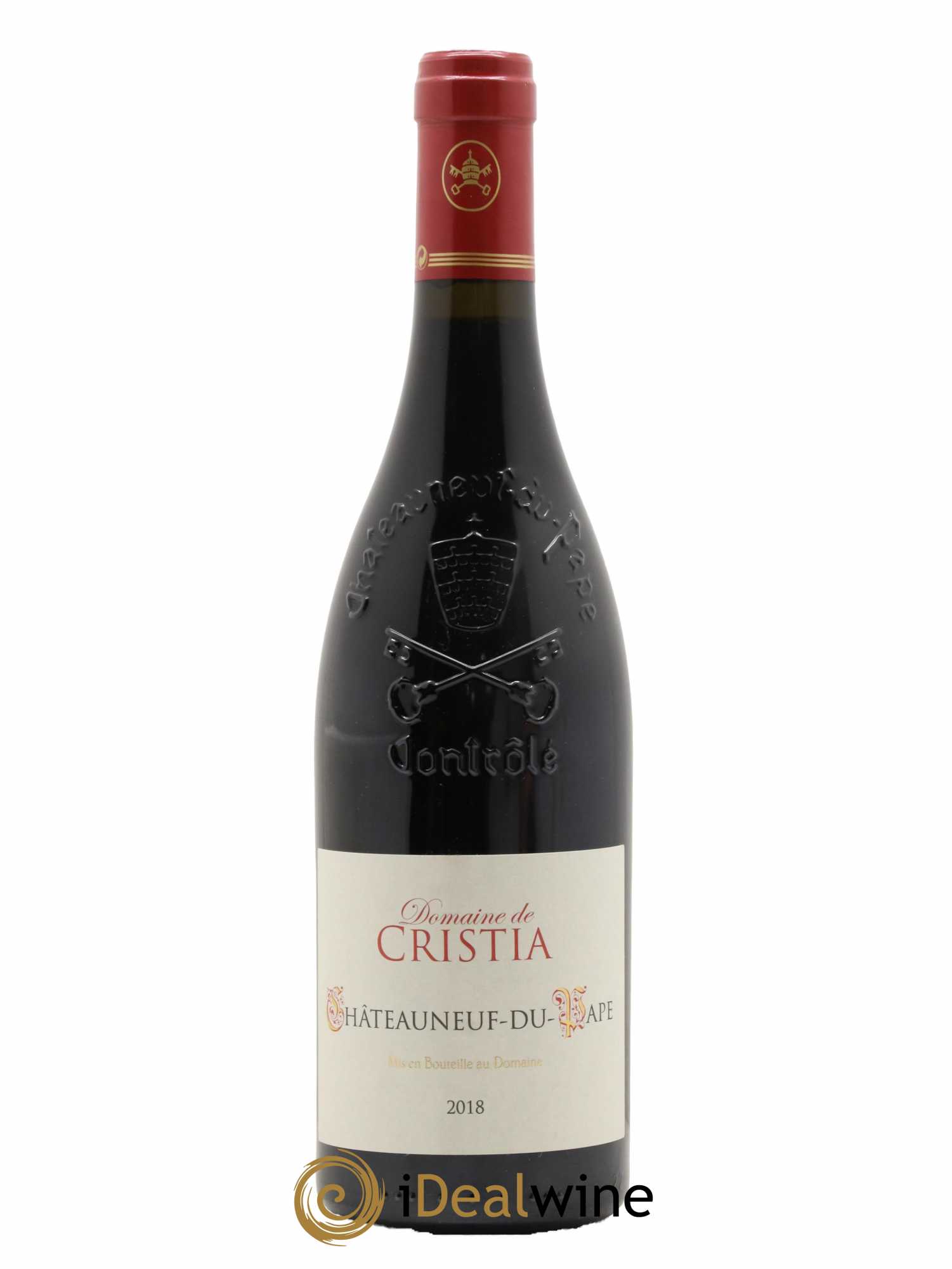 Châteauneuf-du-Pape Domaine de Cristia 2018 - Lot de 1 bouteille - 0
