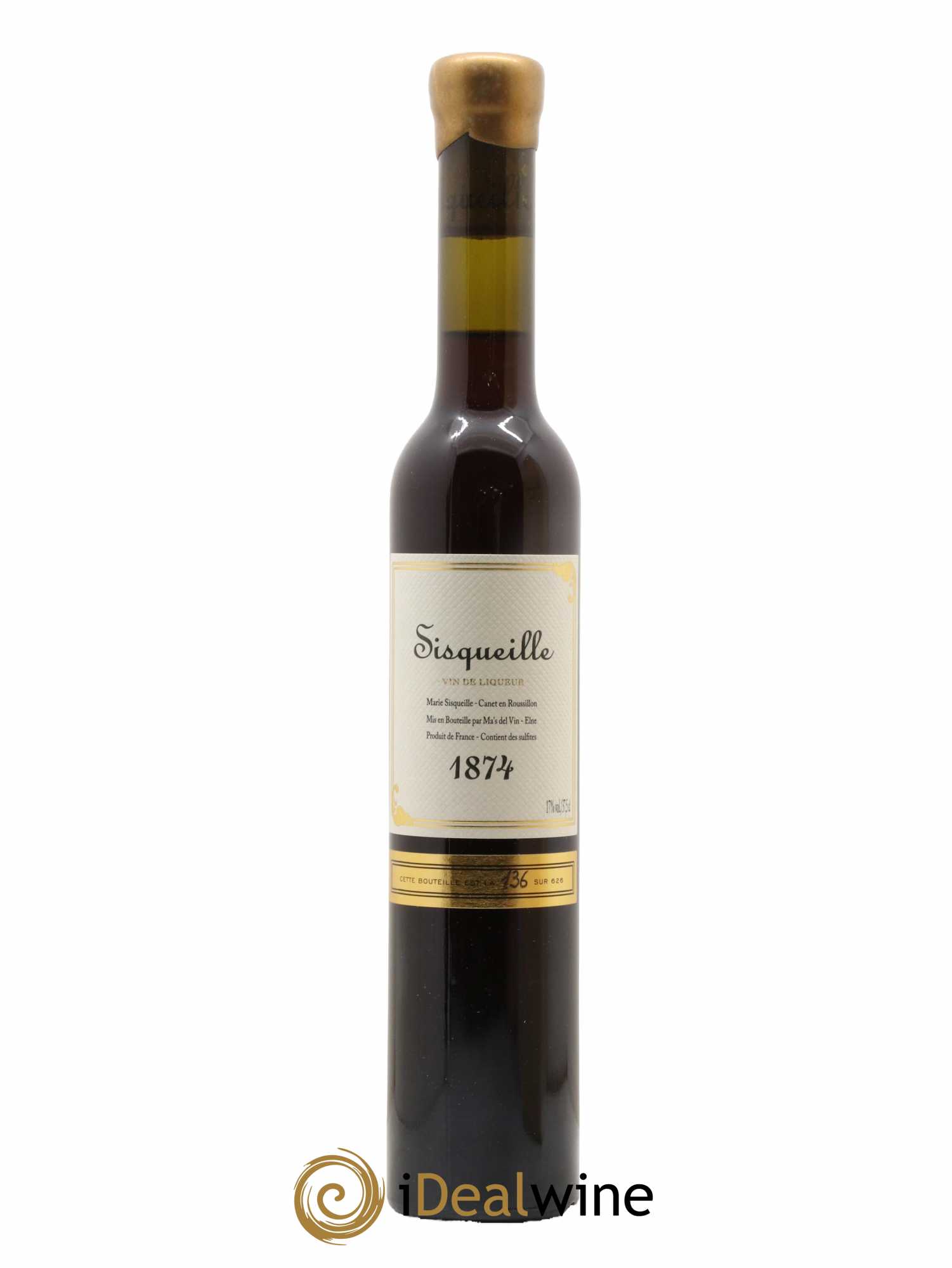 Vin de Liqueur Château Sisqueille 1874 - Lotto di 1 mezza bottiglia - 1