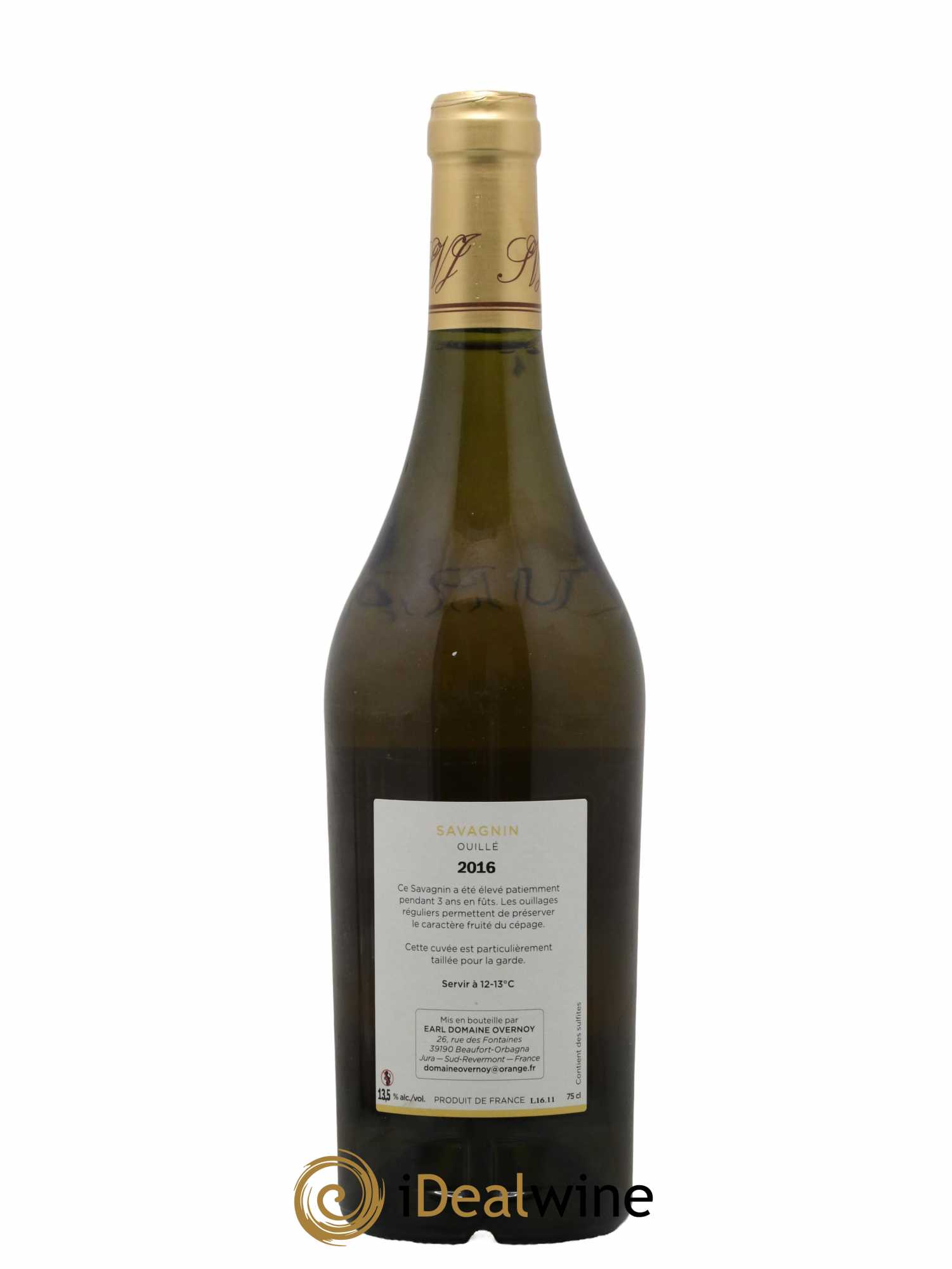 Côtes du Jura Savagnin Ouillé 3 ans Guillaume Overnoy 2016 - Lot de 1 bouteille - 1