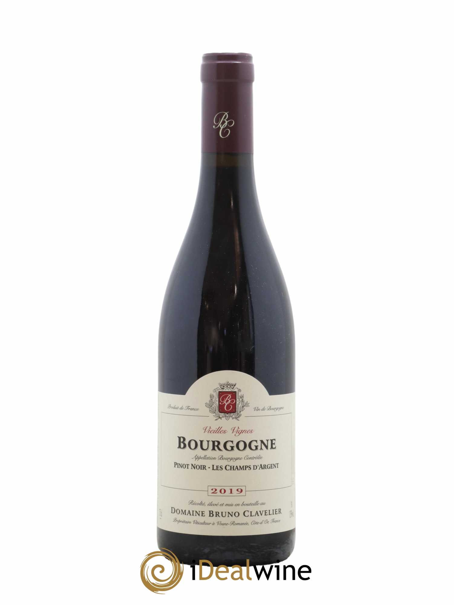 Bourgogne Domaine Bruno Clavelier Pinot Noir Les Champs D'Argent 2019 - Lot de 1 bouteille - 0