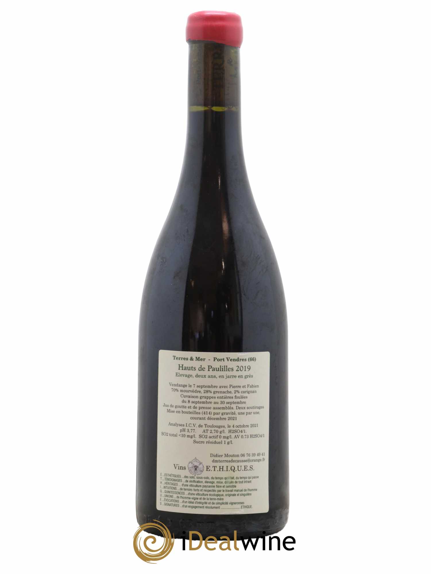 Vin de France Terres & Mer (Didier Mouton) Jarre en Grès 2019 - Lot de 1 bouteille - 1