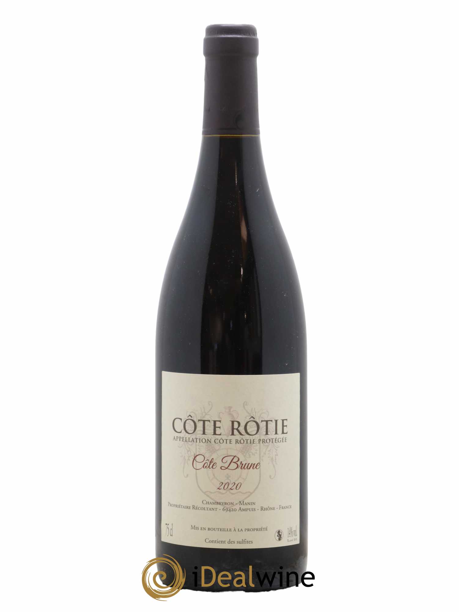 Côte-Rôtie Côte Brune Chambeyron Manin 2020 - Lot de 1 bouteille - 0