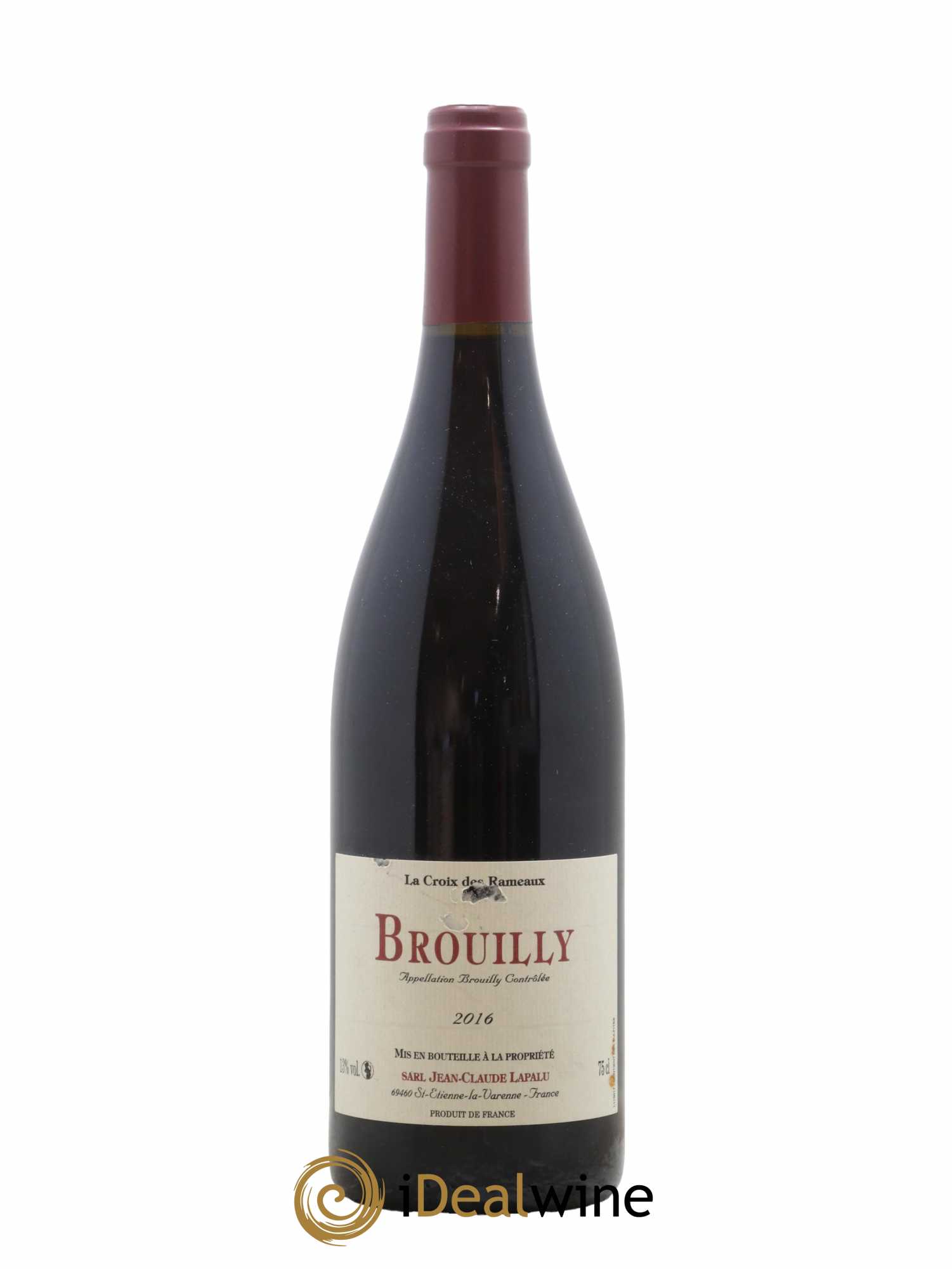 Brouilly La Croix des Rameaux Jean-Claude Lapalu 2016 - Lot de 1 bouteille - 0