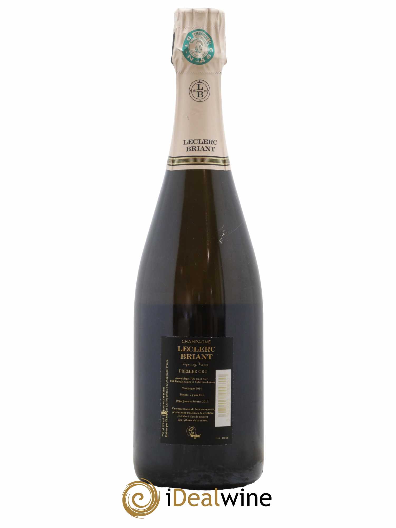 1er Cru Extra-Brut Leclerc Briant 2014 - Lot de 1 bouteille - 1