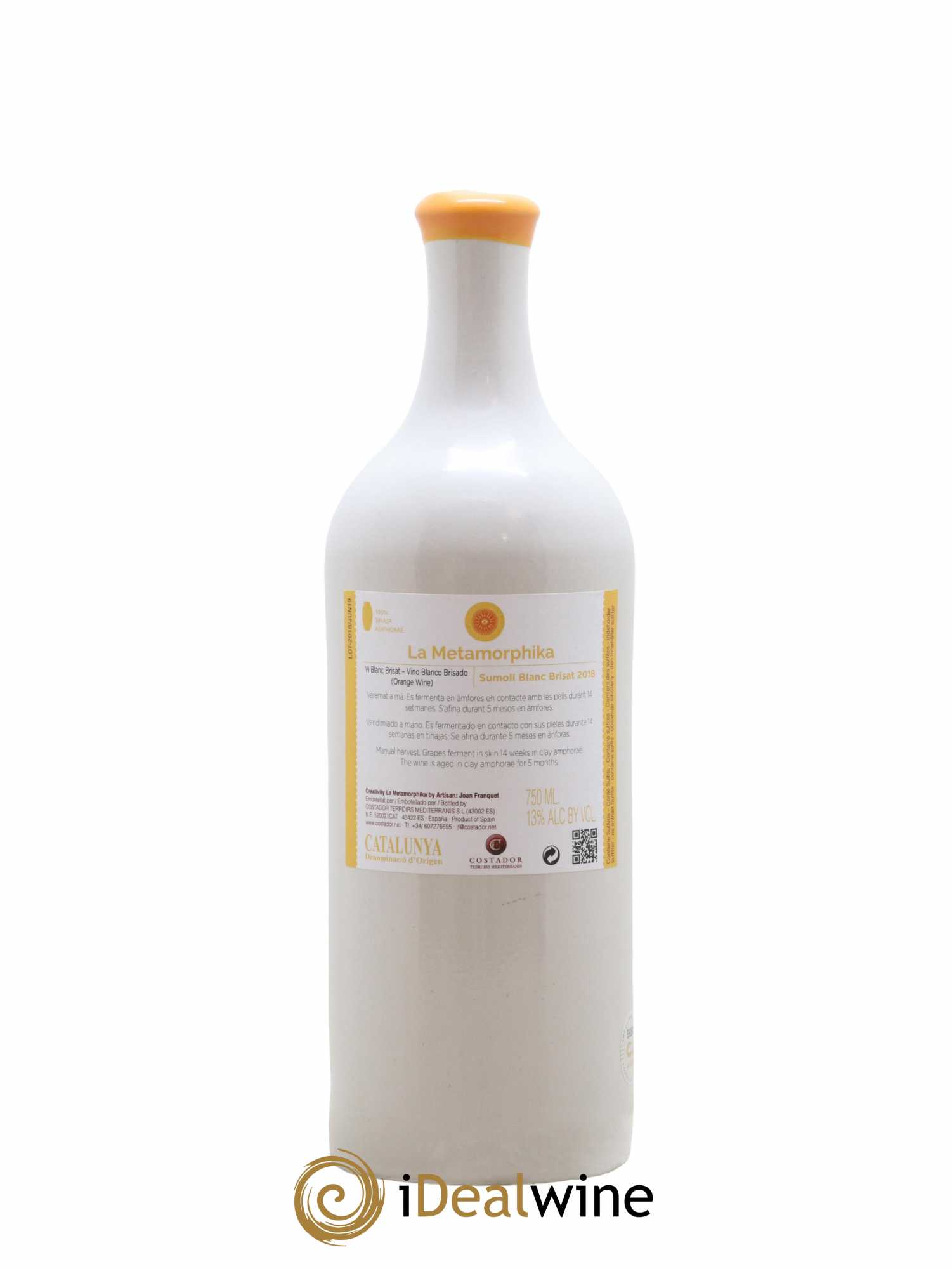 Espagne Catalogne Collection Metamorphika Sumoll Blanco Joan Franquets Costador 2018 - Lot de 1 bouteille - 1