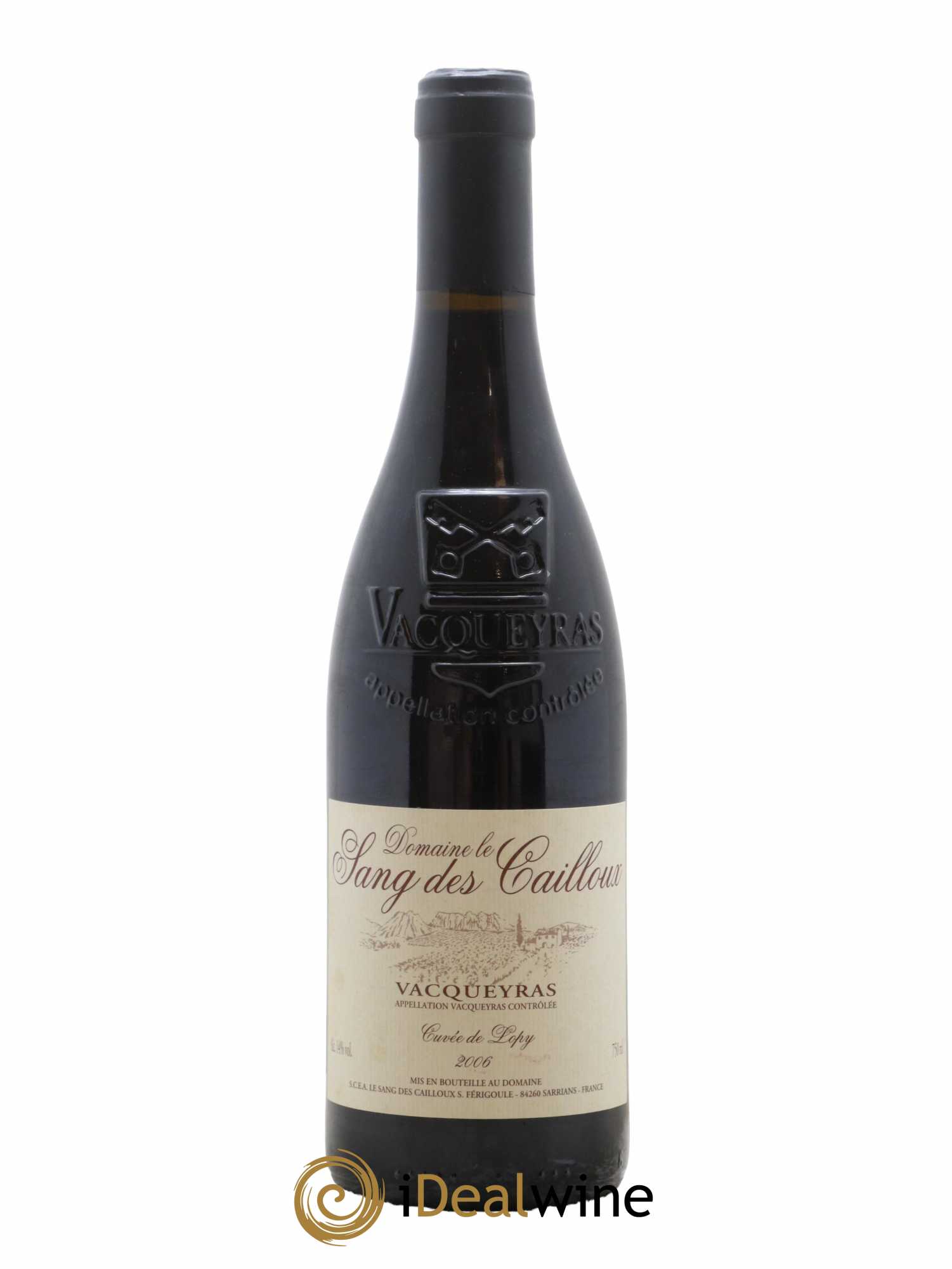 Vacqueyras Cuvée de Lopy Le Sang des Cailloux 2006 - Lot de 1 bouteille - 0